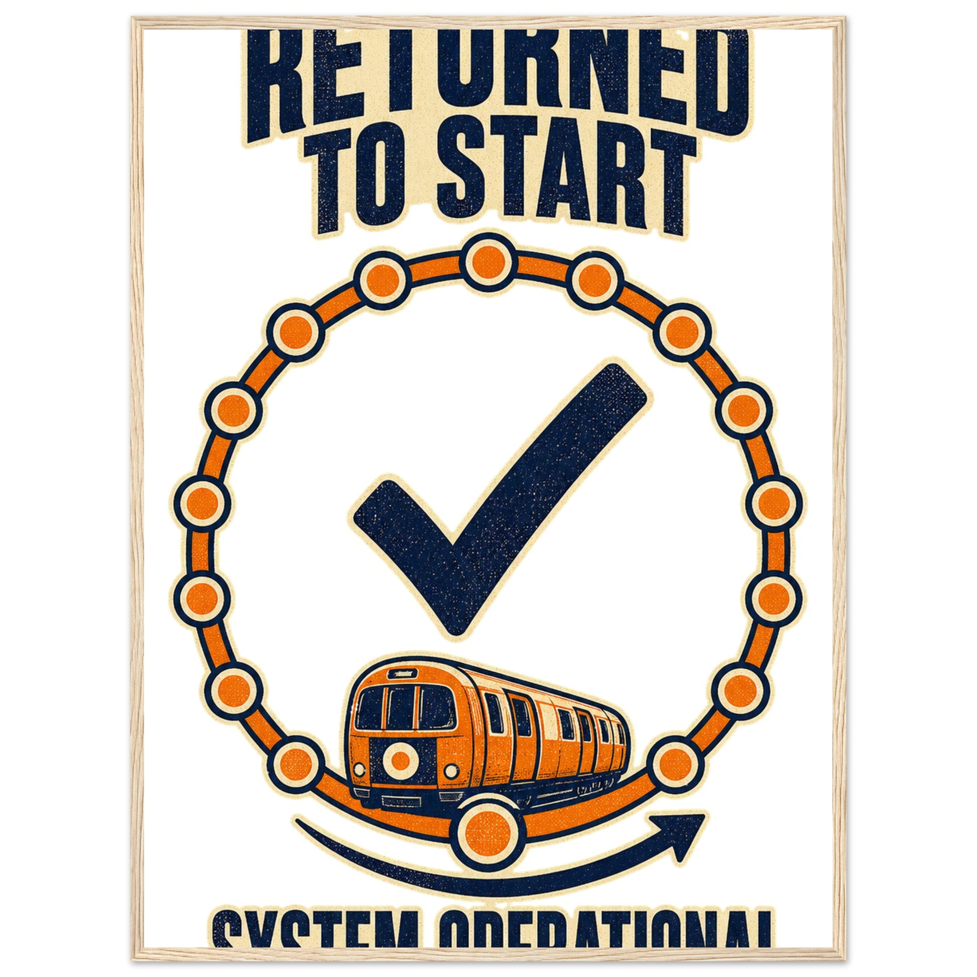 Glasgow Subway: System Operational Framed Wall Art — product view 5