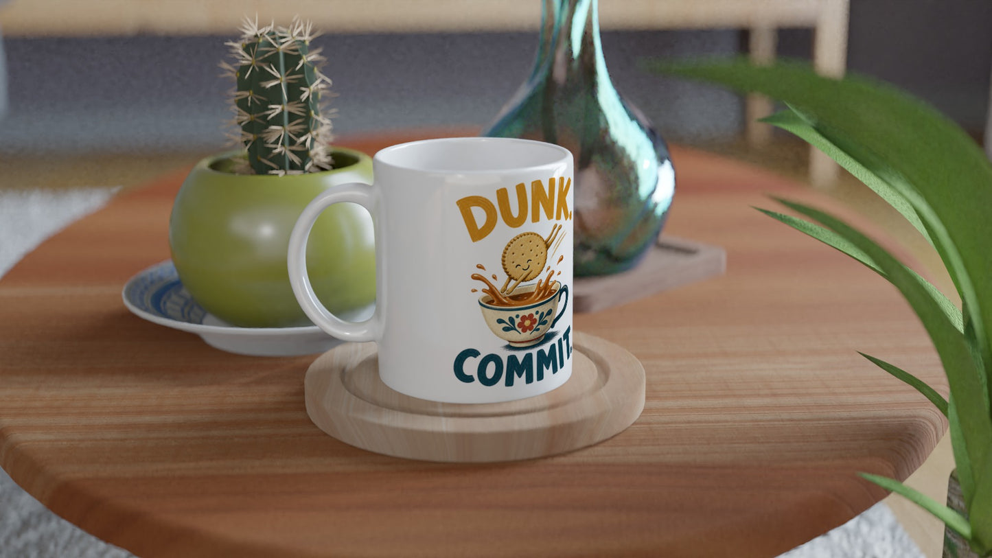Dunk. Commit. Tea Biscuit Graphic Mug — product view 3