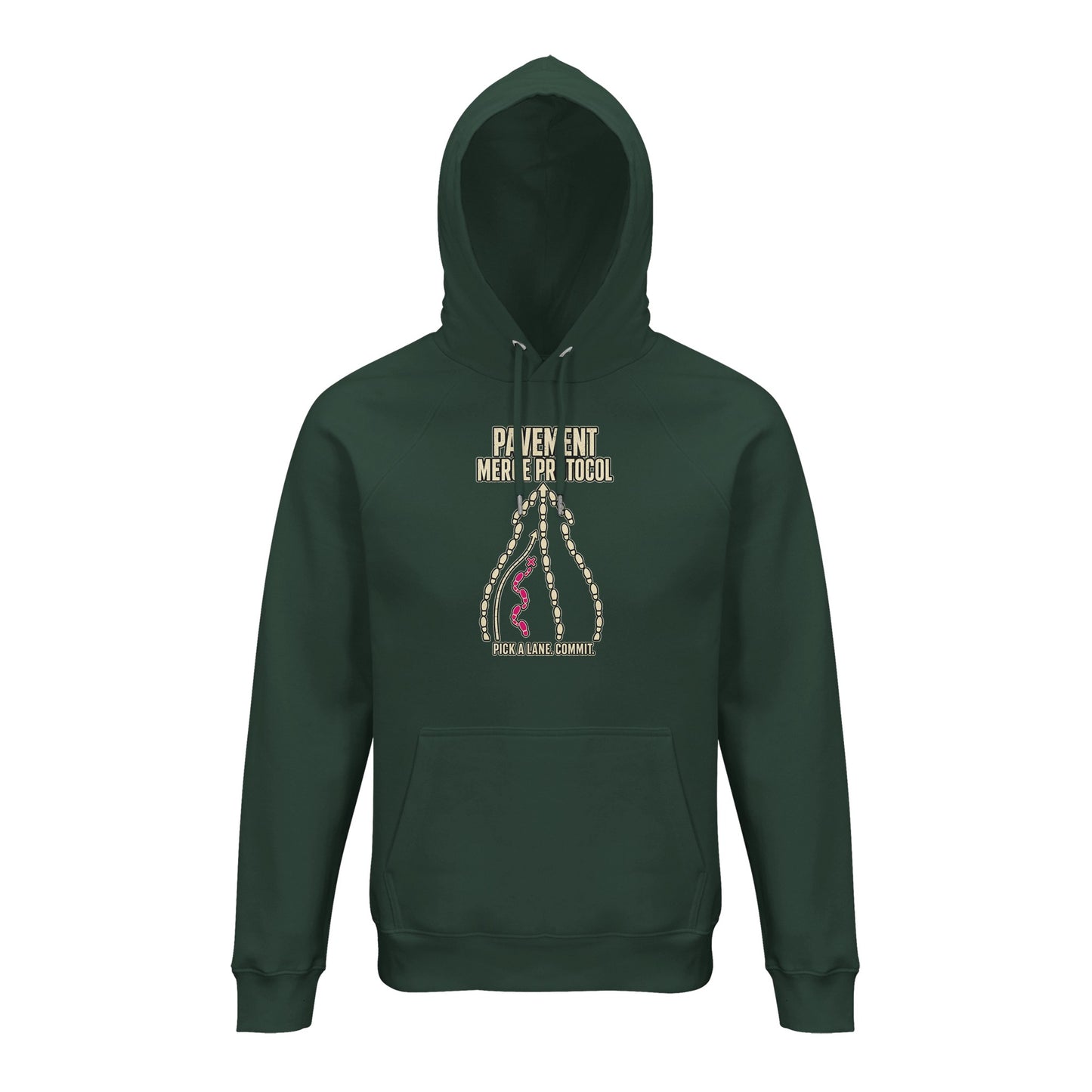 Pavement Merge Protocol — Pick a Lane Hoodie — product view 11