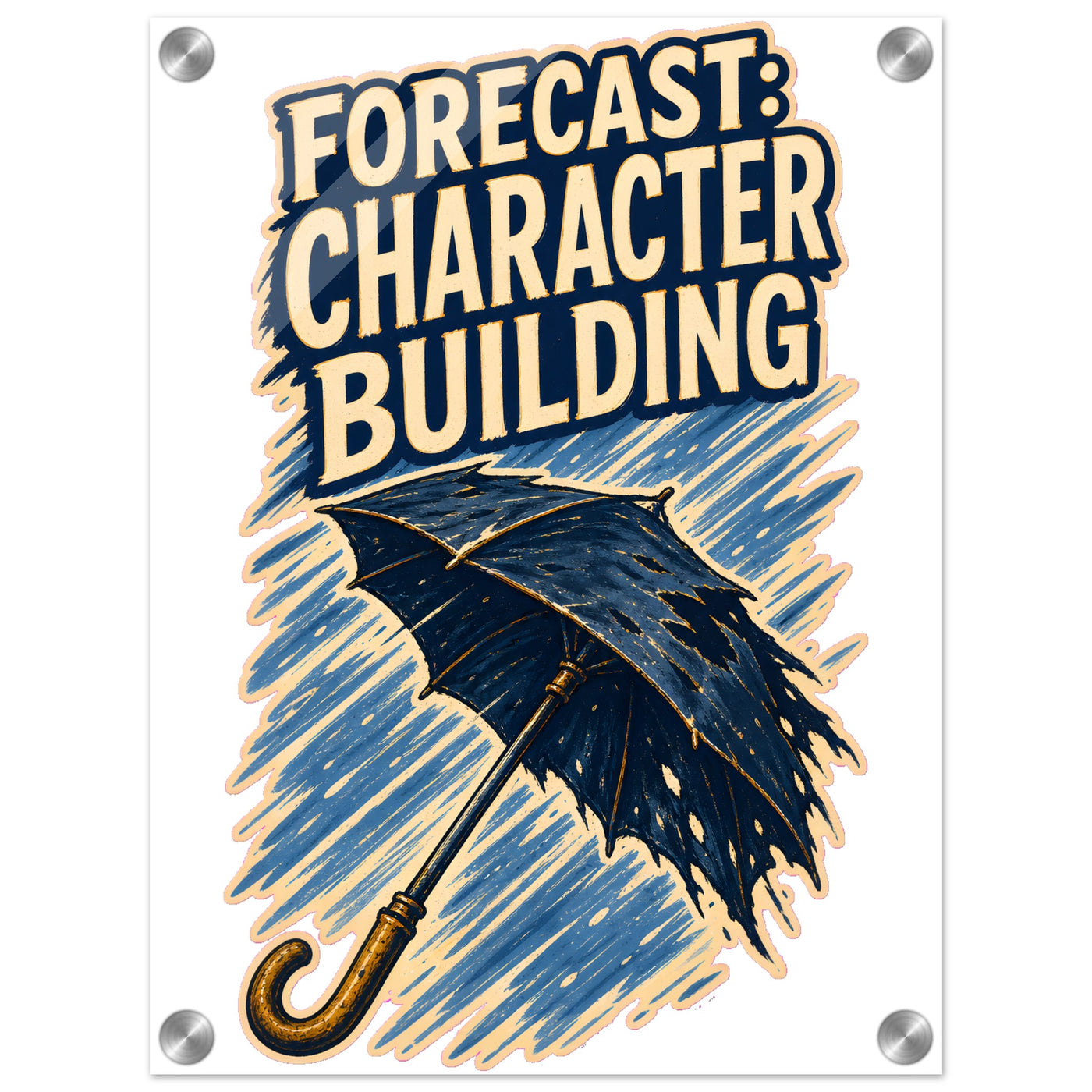 Forecast: Character Building – British Weather Acrylic Print