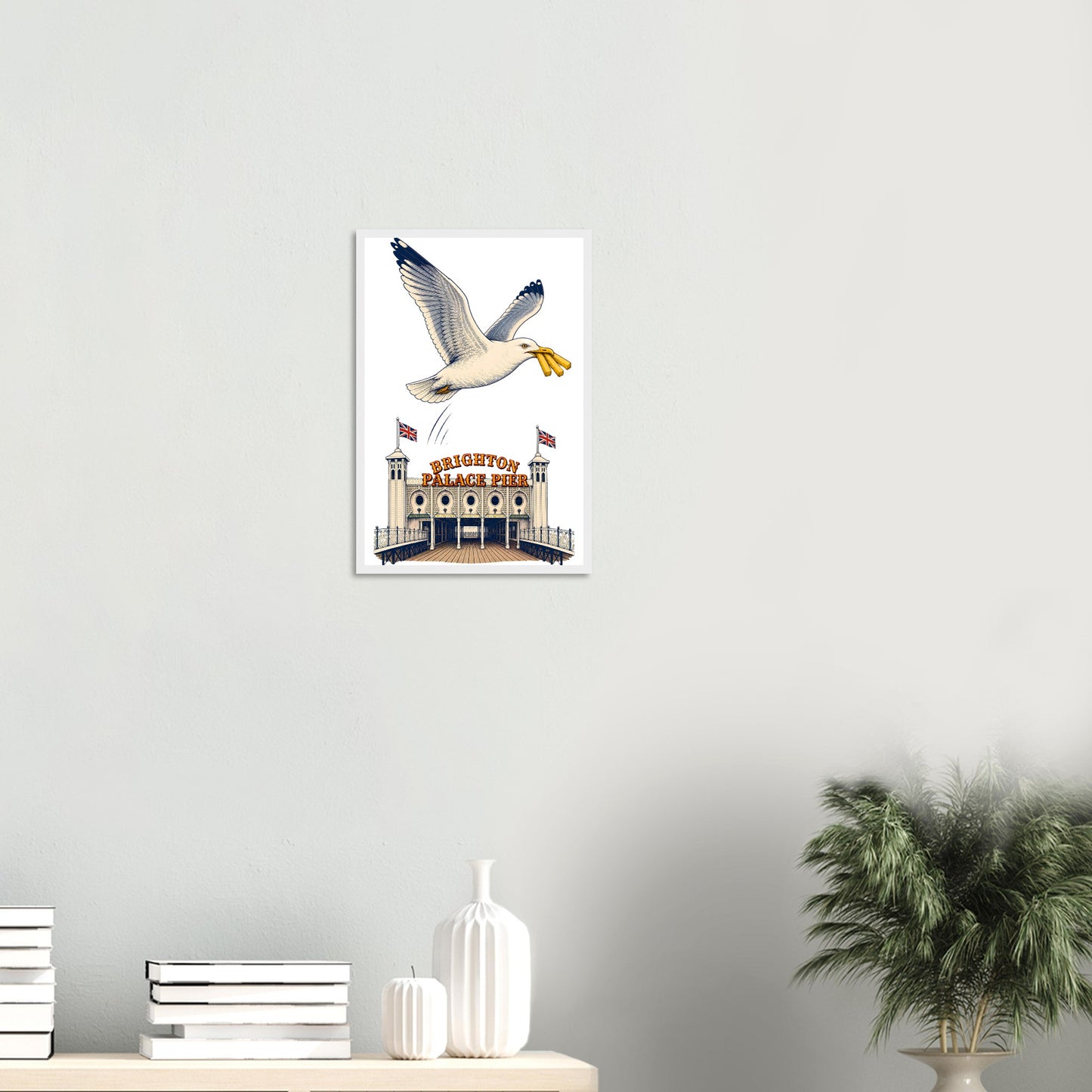 Brighton Palace Pier Chip Heist Framed Wall Art — product view 11