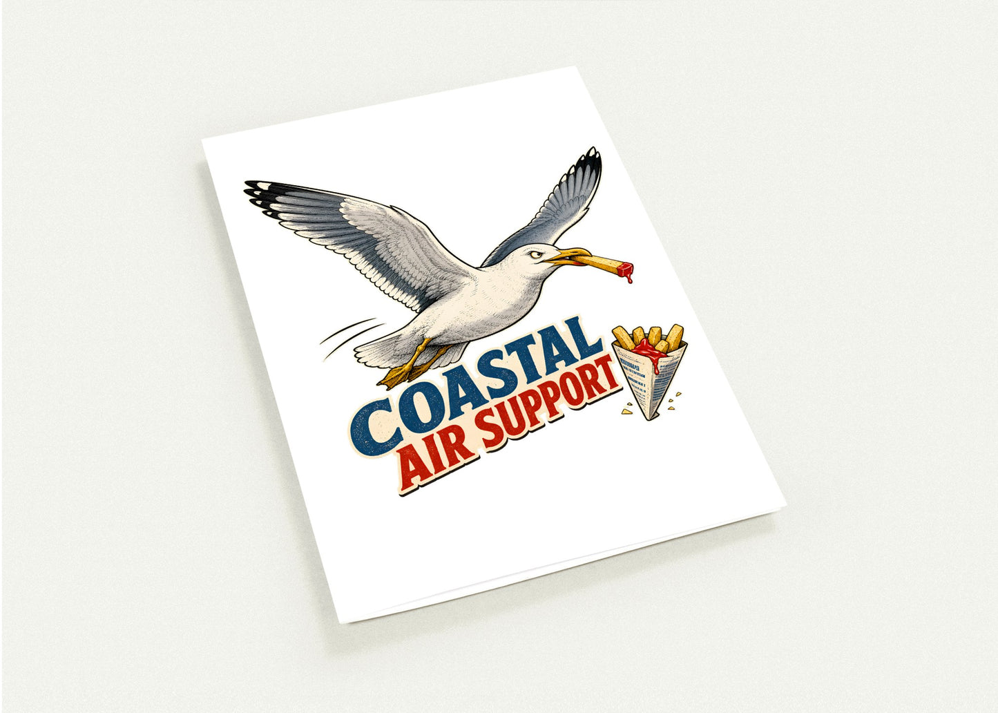 Coastal Air Support Seagull Graphic Greeting Card Pack — product view 4