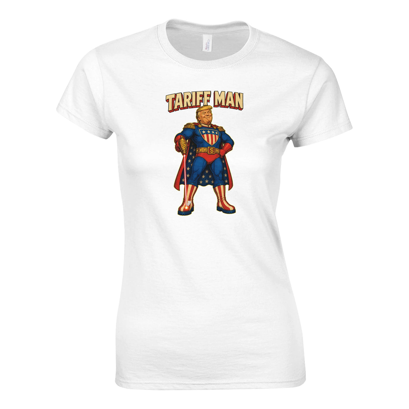 Tariff Man – Self-Shot Satire Women's T-shirt
