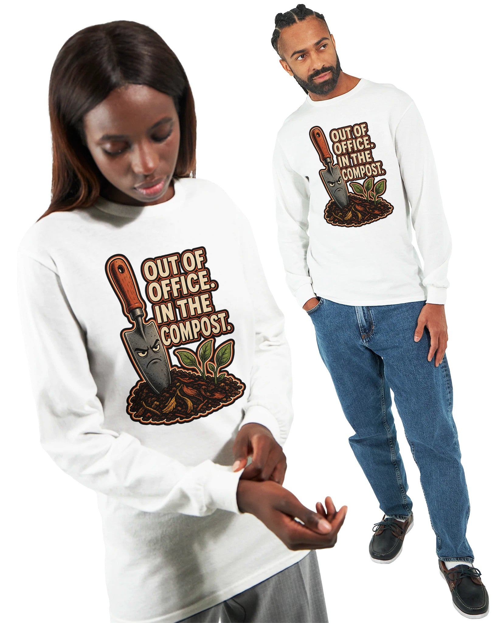 Out of Office, In the Compost Long-Sleeve T-shirt — product view 15