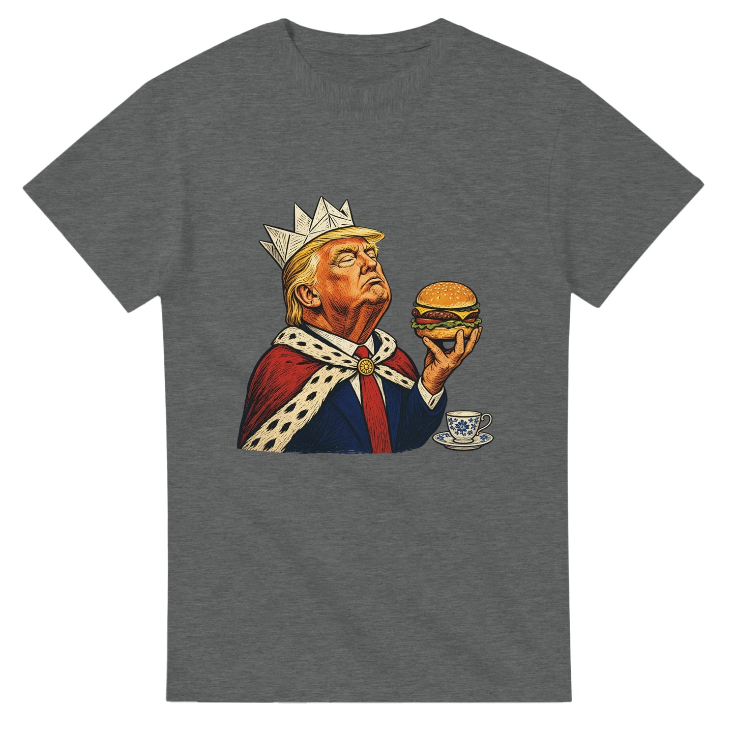 The Very Temporary Monarch — Trump Satire T-shirt — product view 3