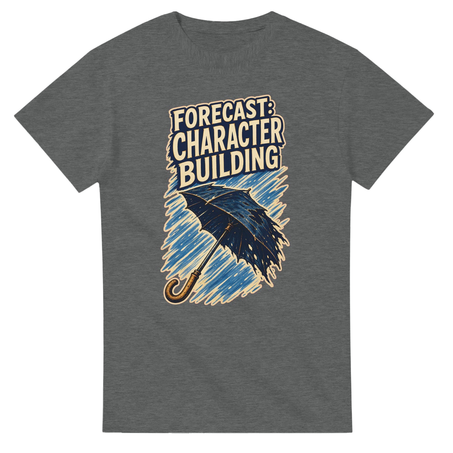 Forecast: Character Building – British Weather T-Shirt & Print — product view 3