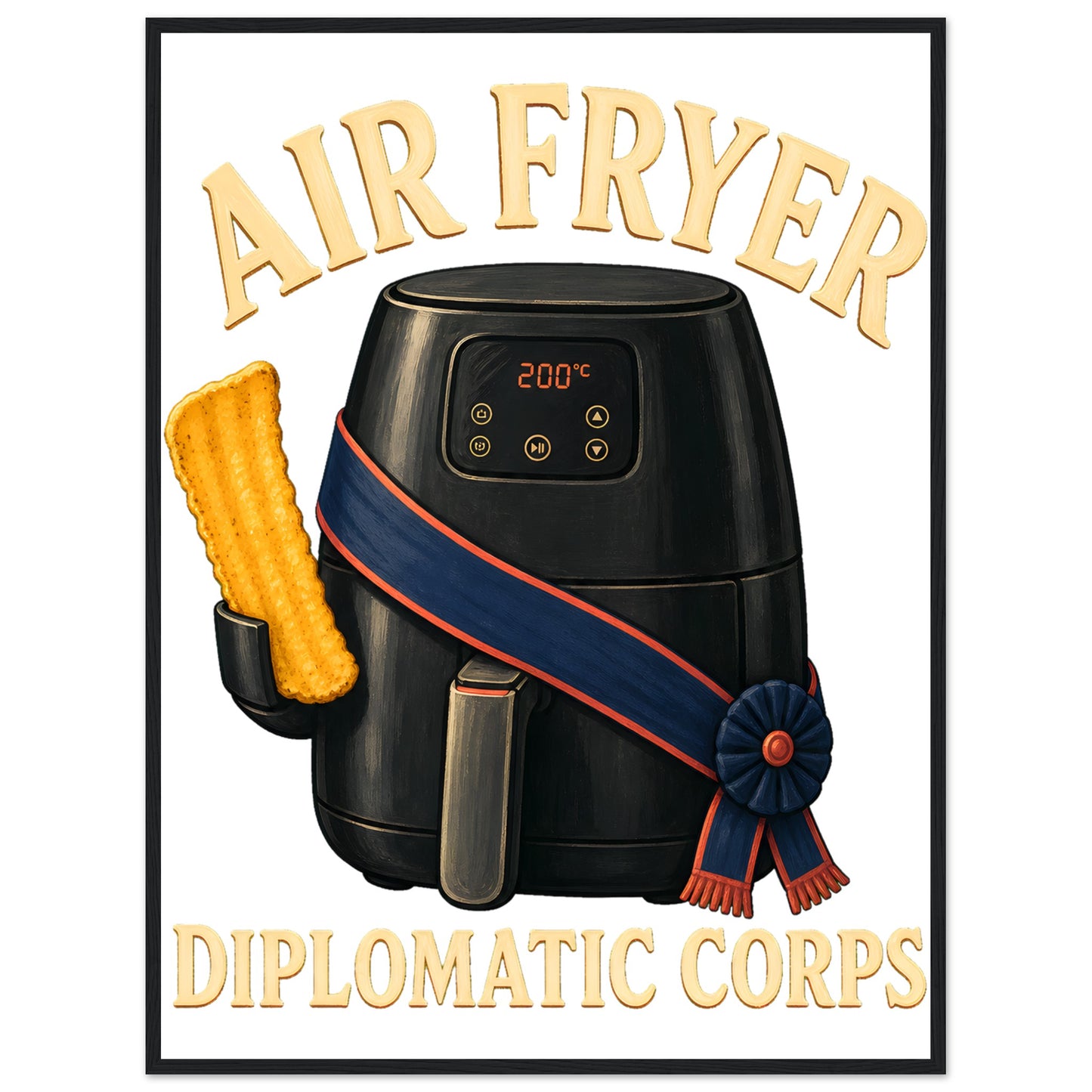 Air Fryer Diplomatic Corps Framed Wall Art — product view 8