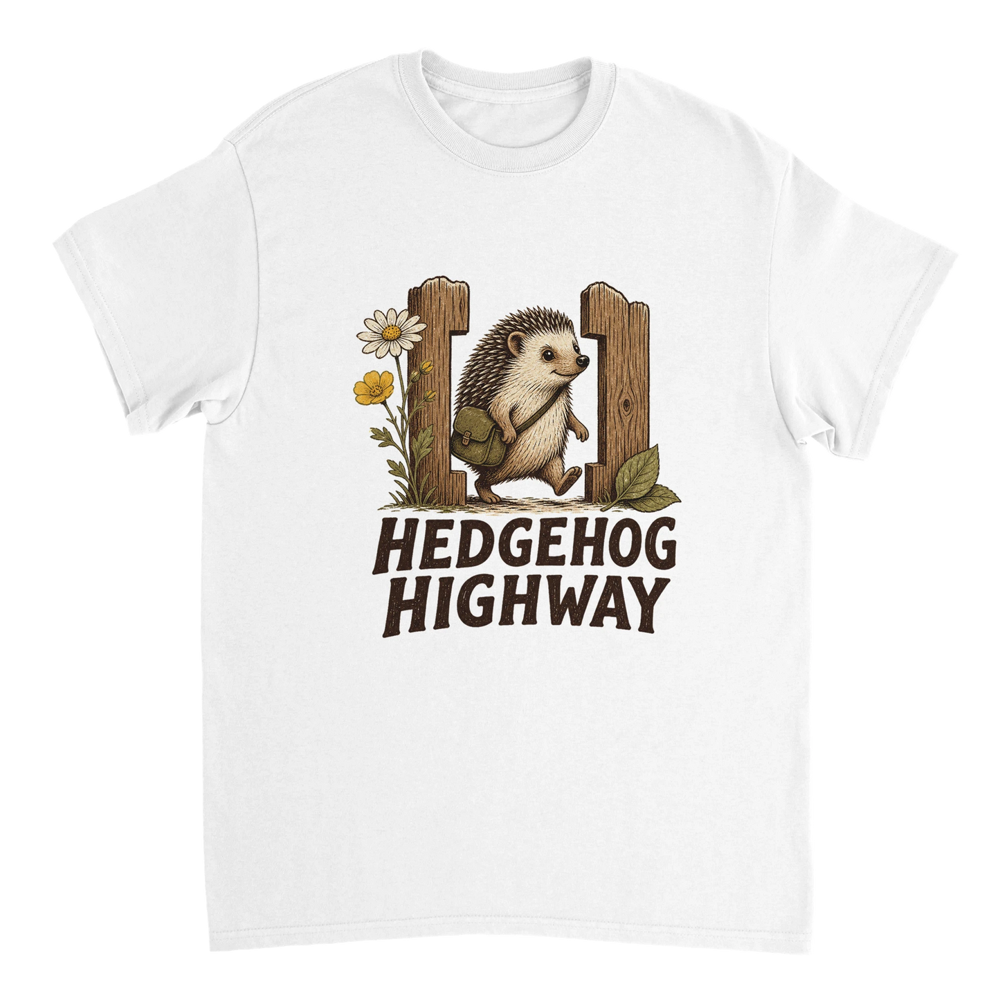 Hedgehog Highway Garden Graphic T-shirt — product view 2