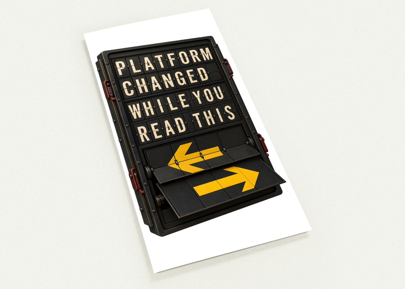 Platform Changed While You Read This Postcard Pack