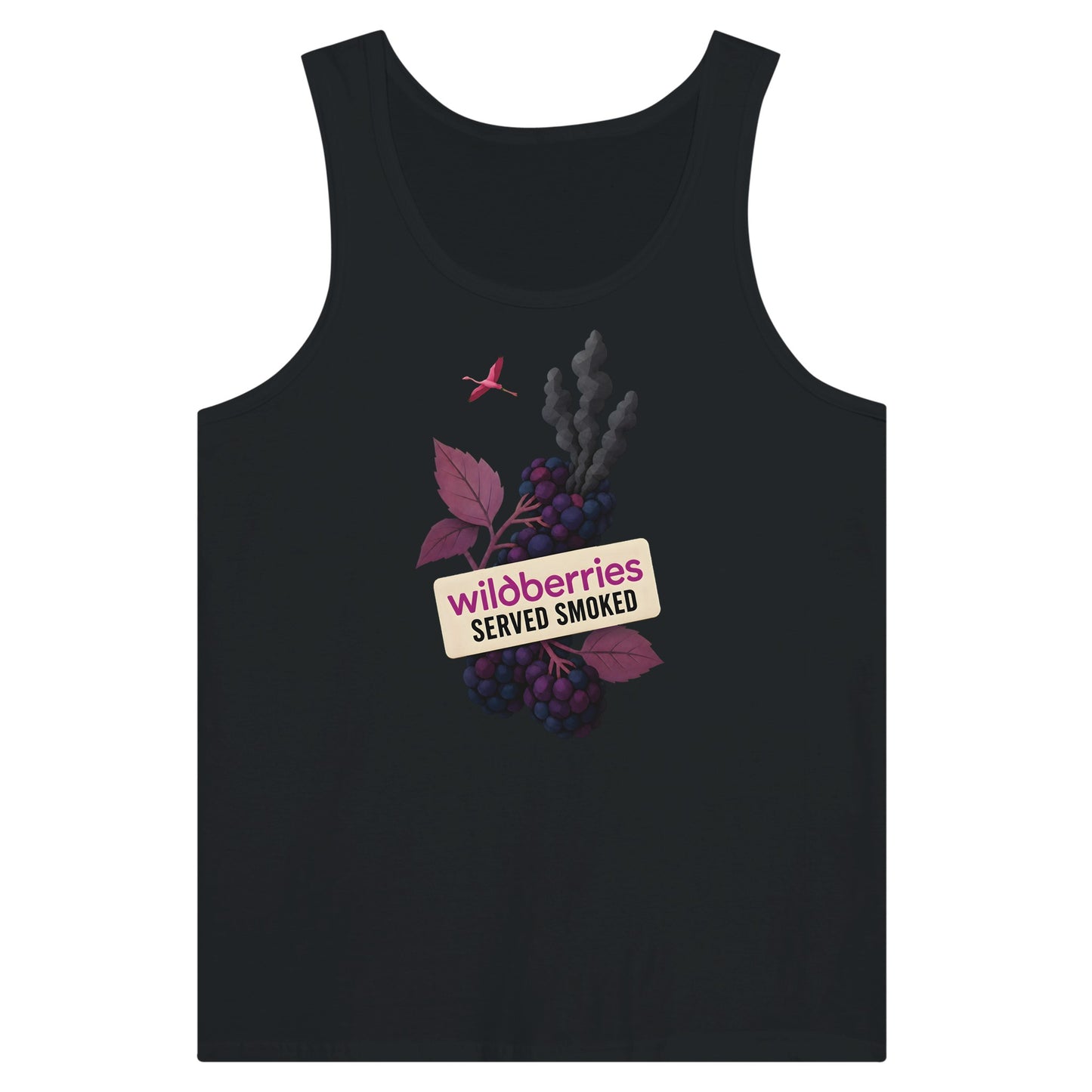 Wildberries, Served Smoked Premium Unisex Tank Top — product view 8