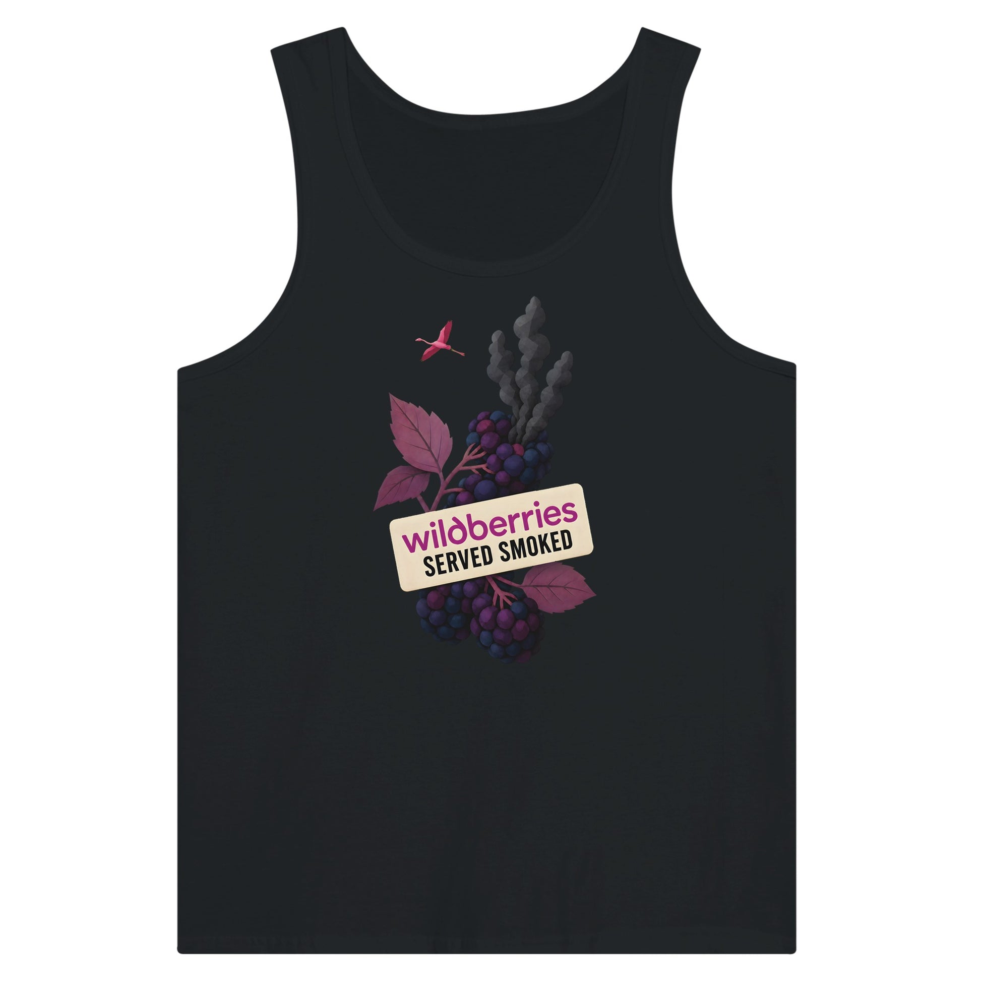 Wildberries, Served Smoked Premium Unisex Tank Top — product view 8