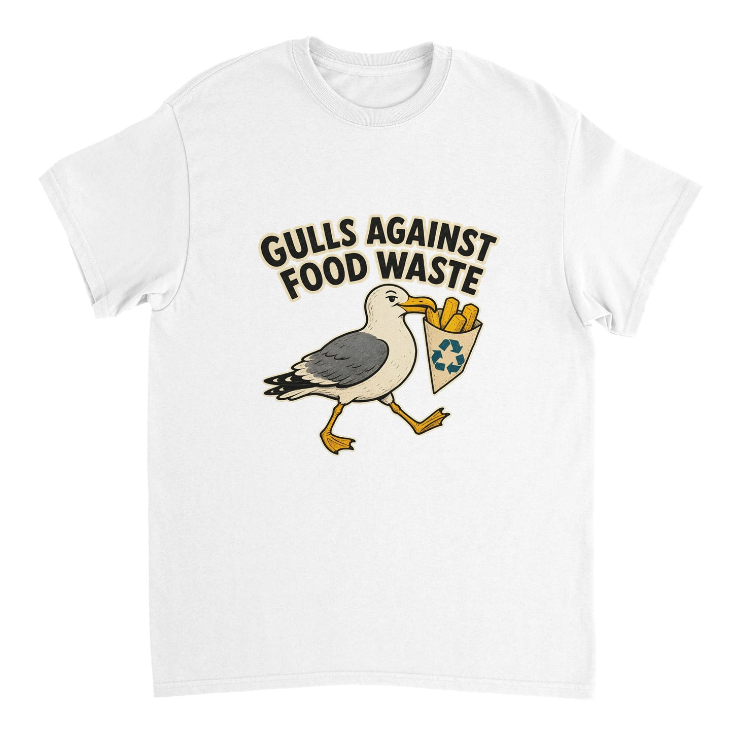 Gulls Against Food Waste Graphic T-shirt — product view 17