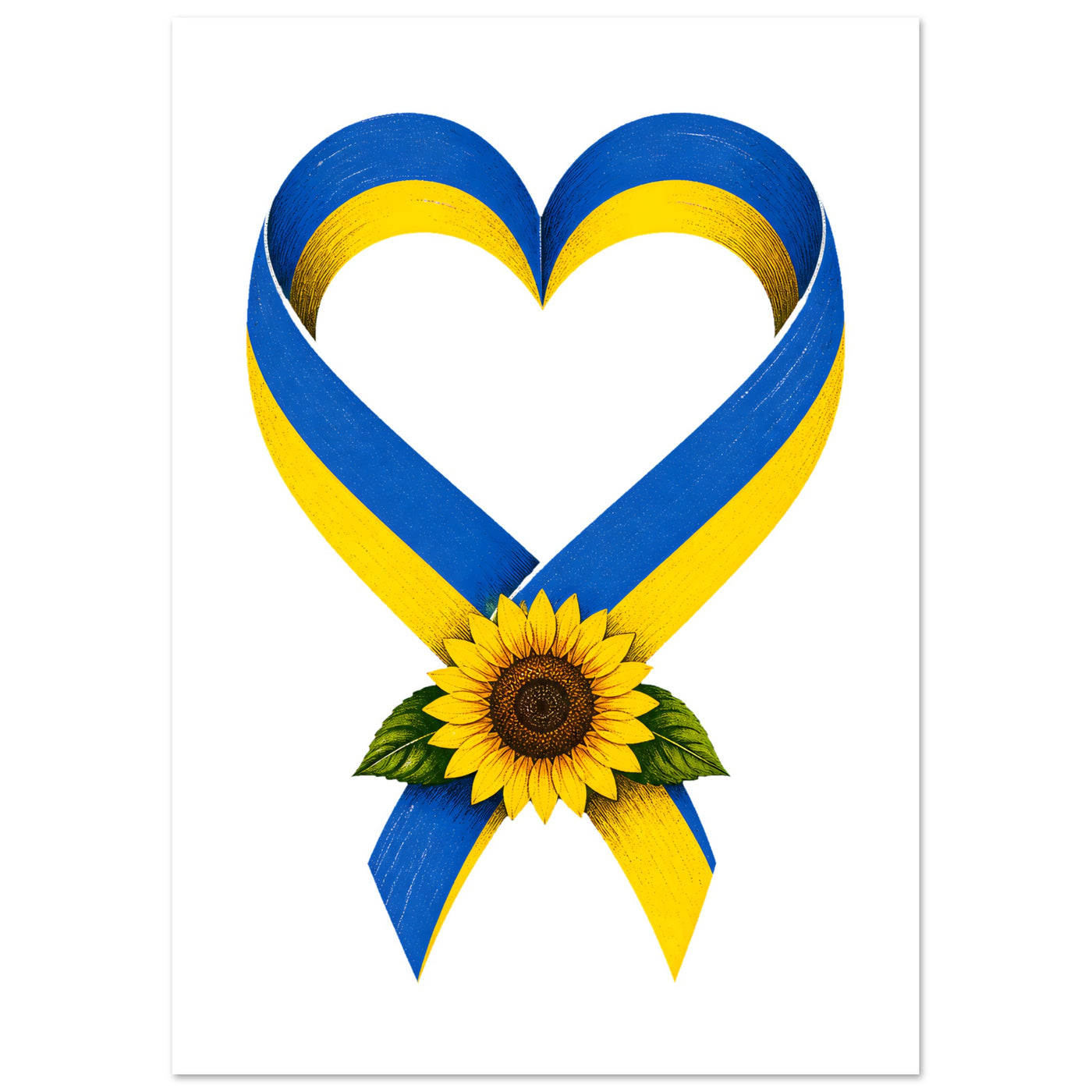 Ukraine Solidarity Ribbon Poster