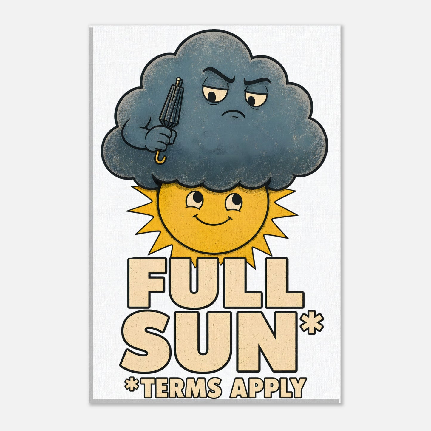 Full Sun, Terms Apply Weather Graphic Canvas — product view 3