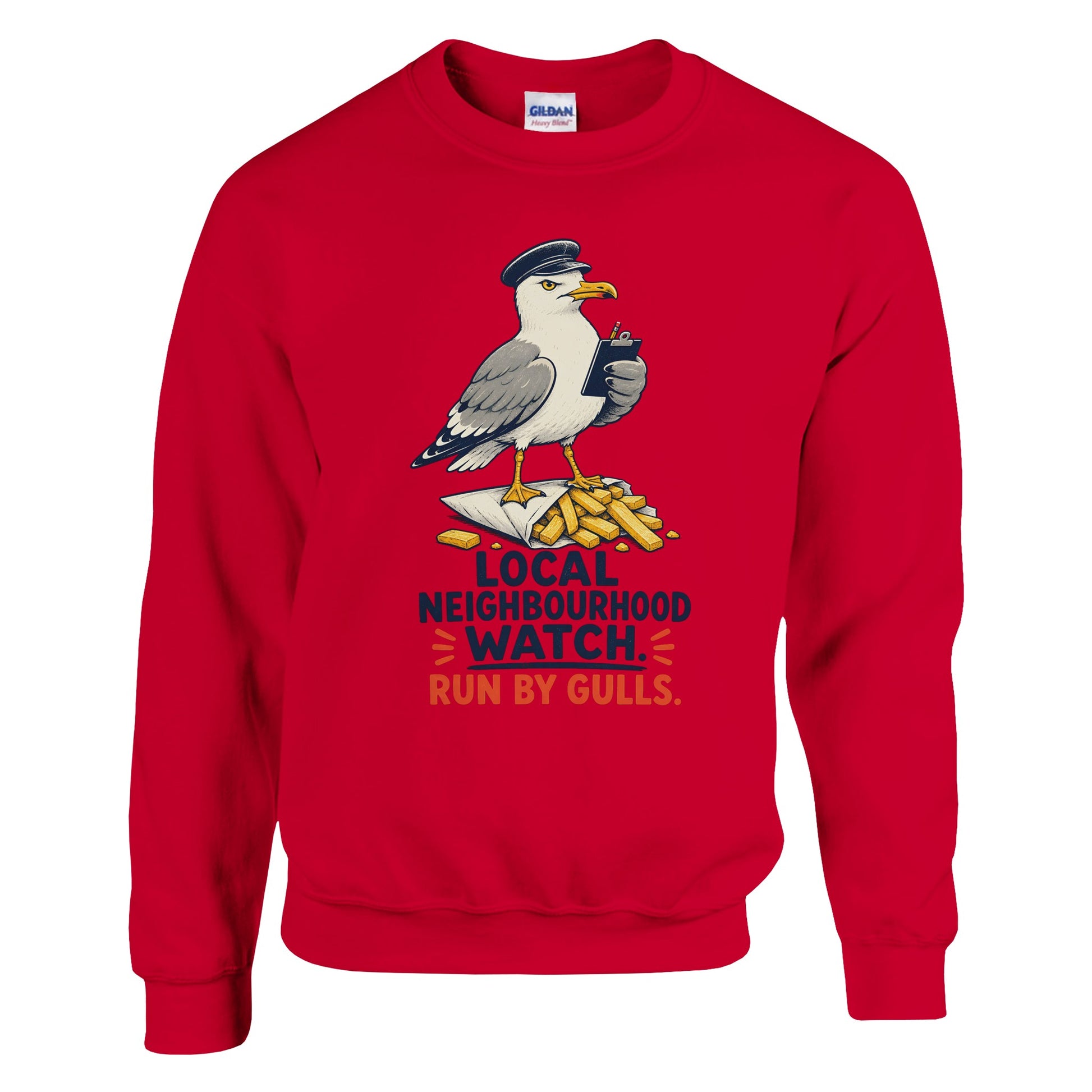 Local Neighbourhood Watch: Run by Gulls Sweatshirt — product view 3