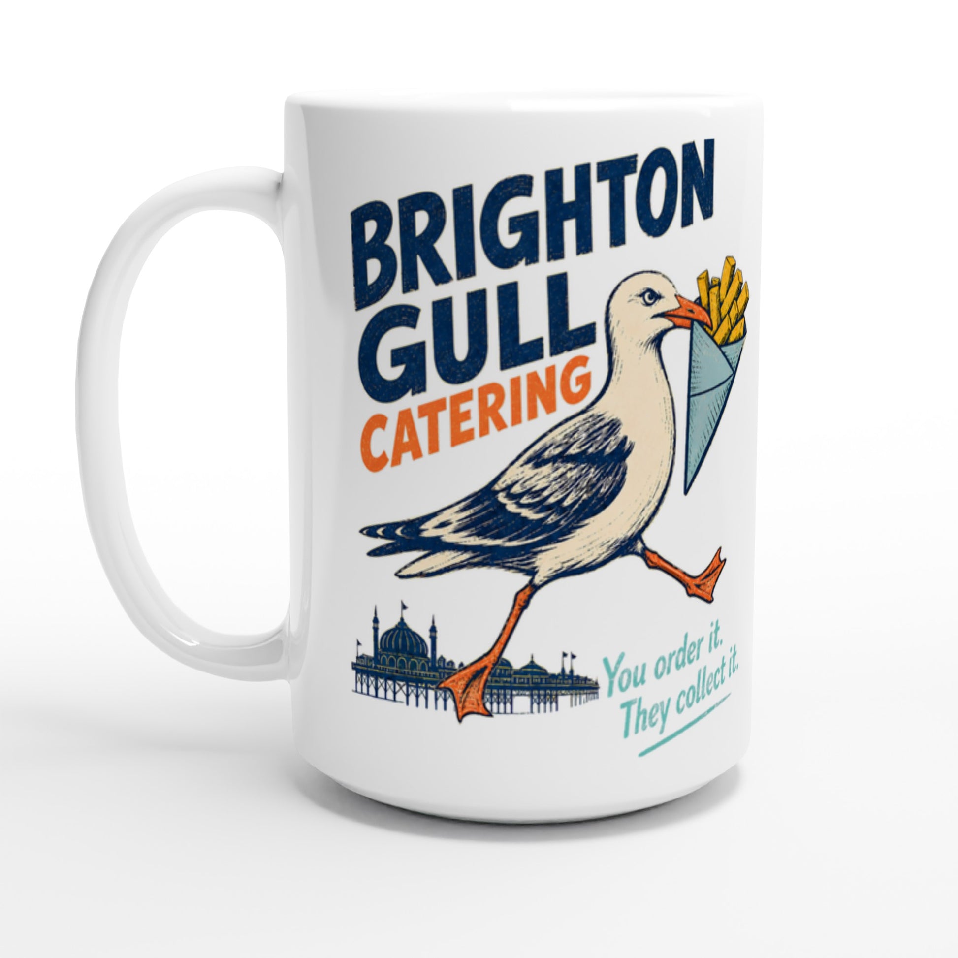 Brighton Gull Catering - You Order It, They Collect It Large Mug — product view 1