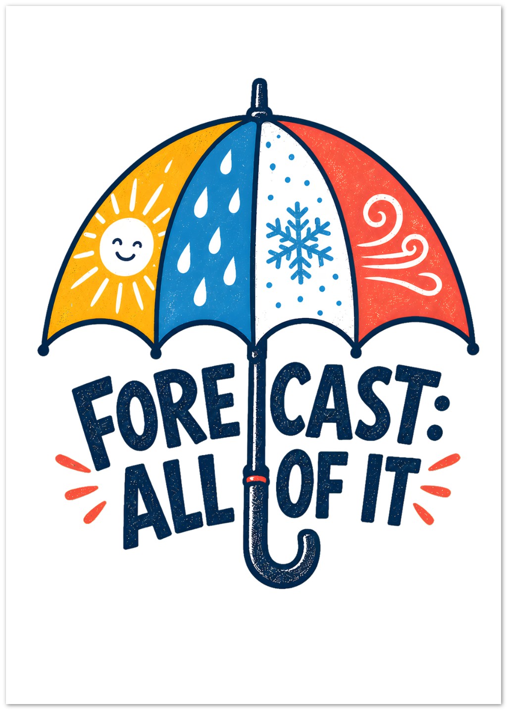 Forecast: All of It British Weather Graphic Greeting Card Pack — product view 1