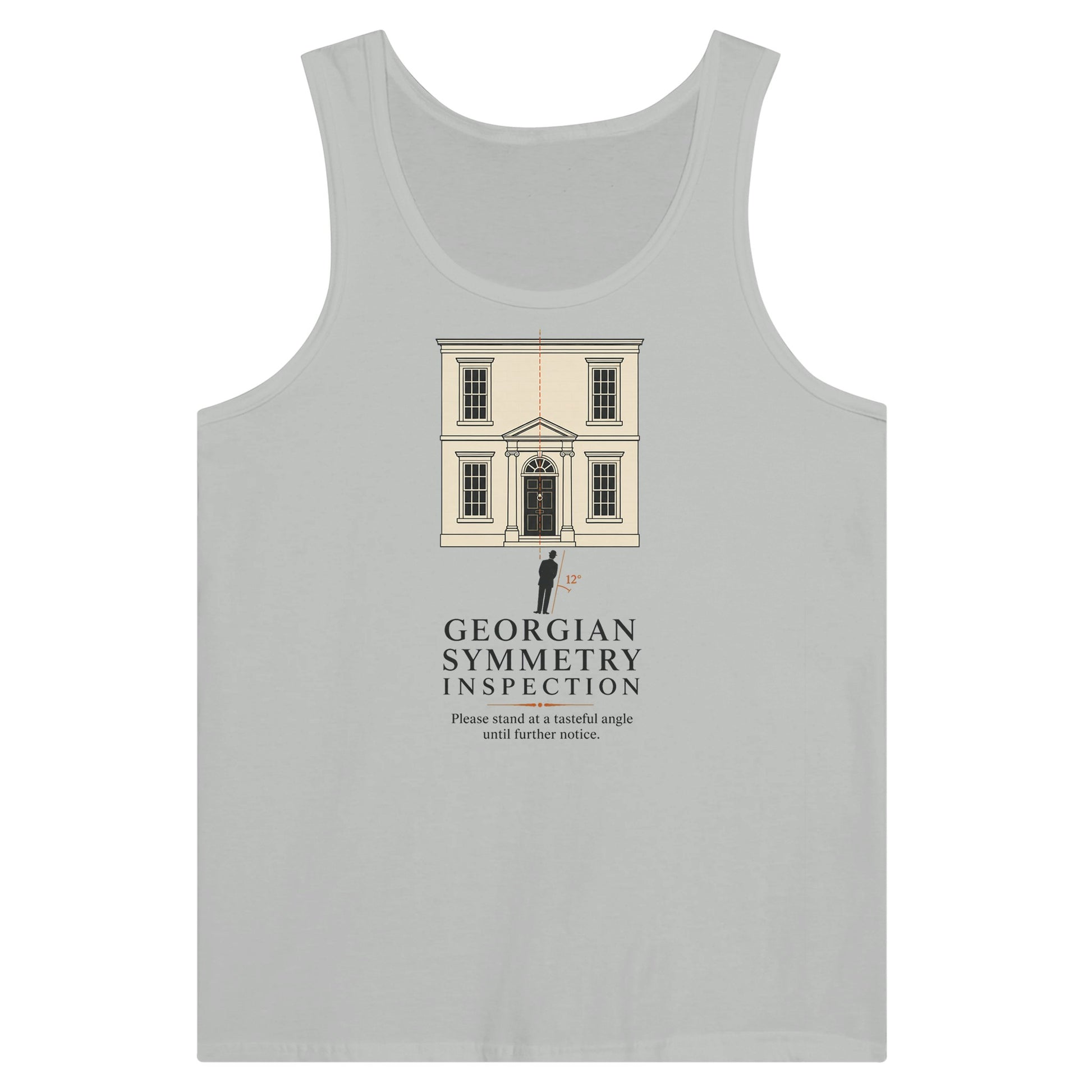 Georgian Symmetry Inspection — Bath Premium Unisex Tank Top — product view 5
