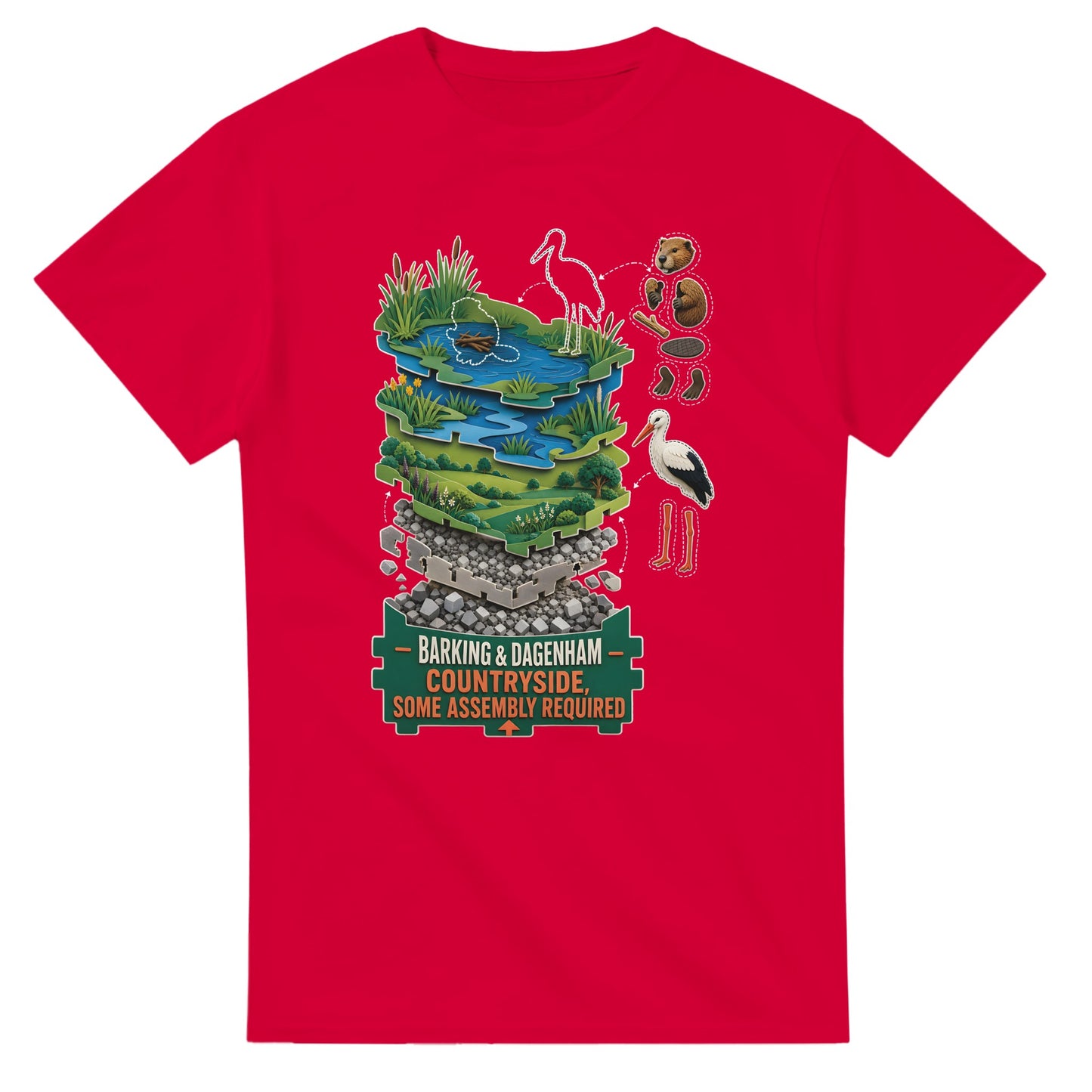 Barking & Dagenham Countryside T-shirt — product view 9