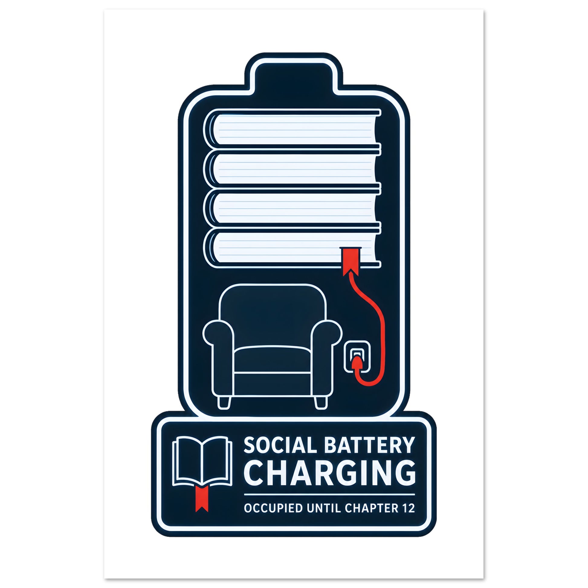 Social Battery Charging Poster — product view 6