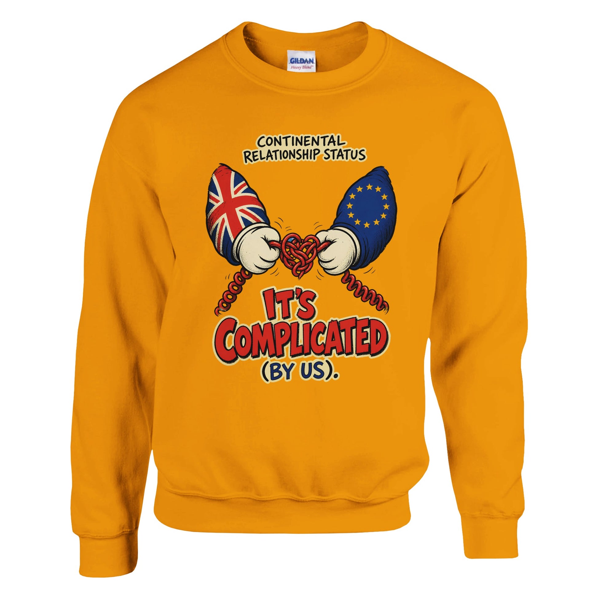 It's Complicated (By Us) UK–EU 1990s Cartoon Sweatshirt — product view 11