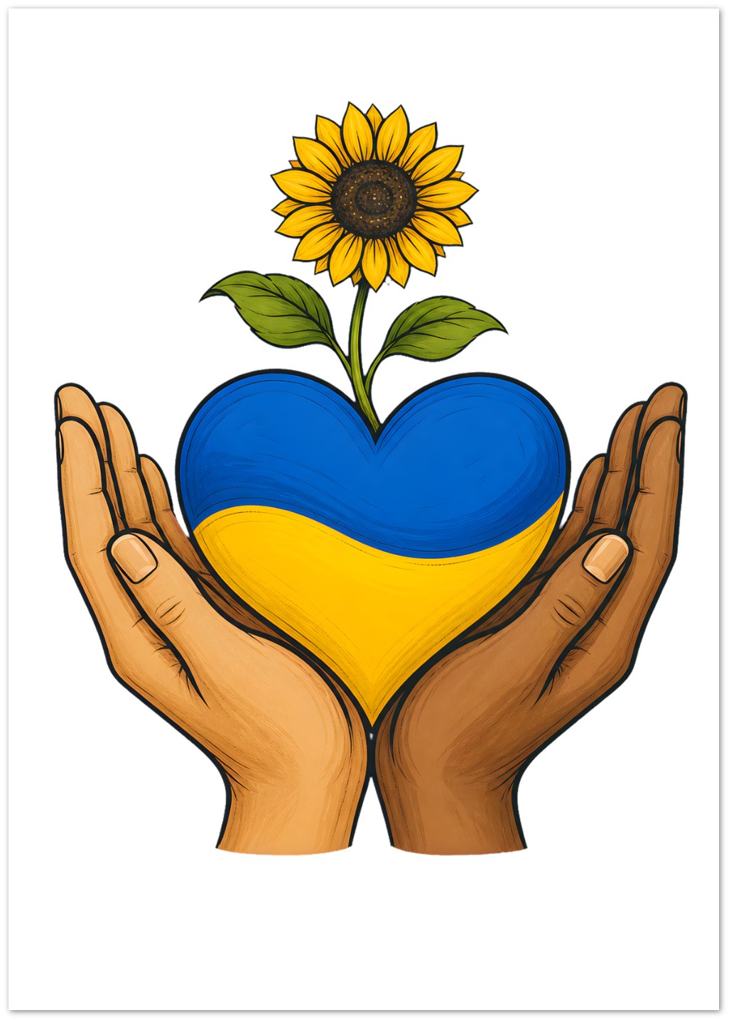 Hands With Ukraine Greeting Card Pack