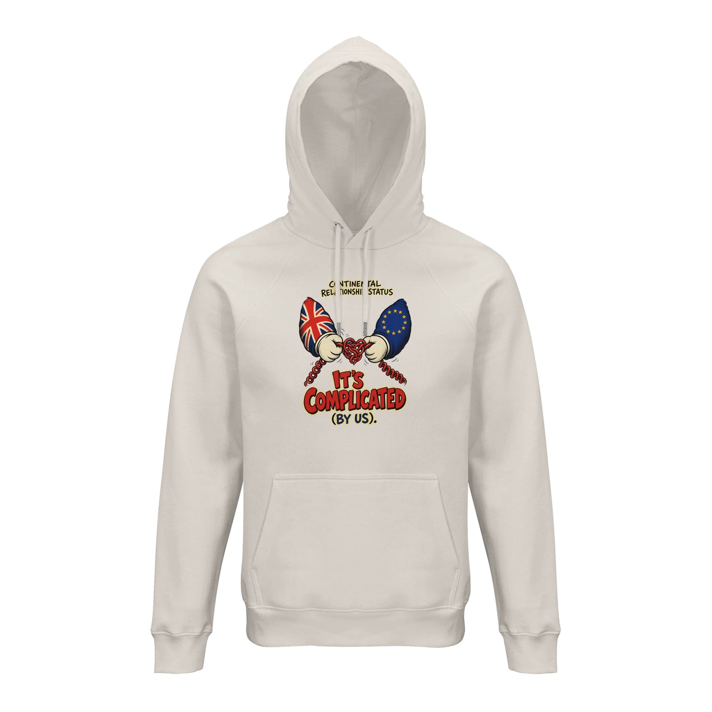 It's Complicated (By Us) UK–EU 1990s Cartoon Hoodie — product view 1