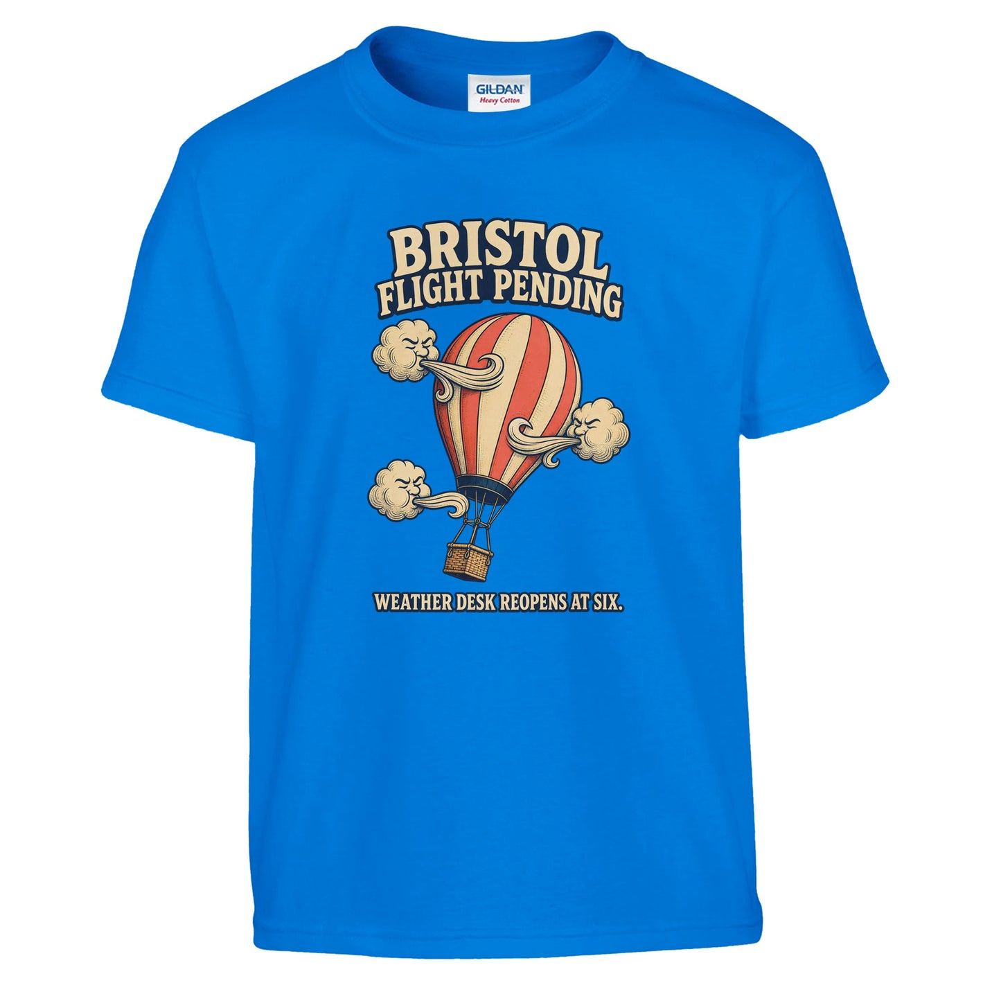 Bristol Flight Pending – Weather Desk Kids' T-shirt — product view 14