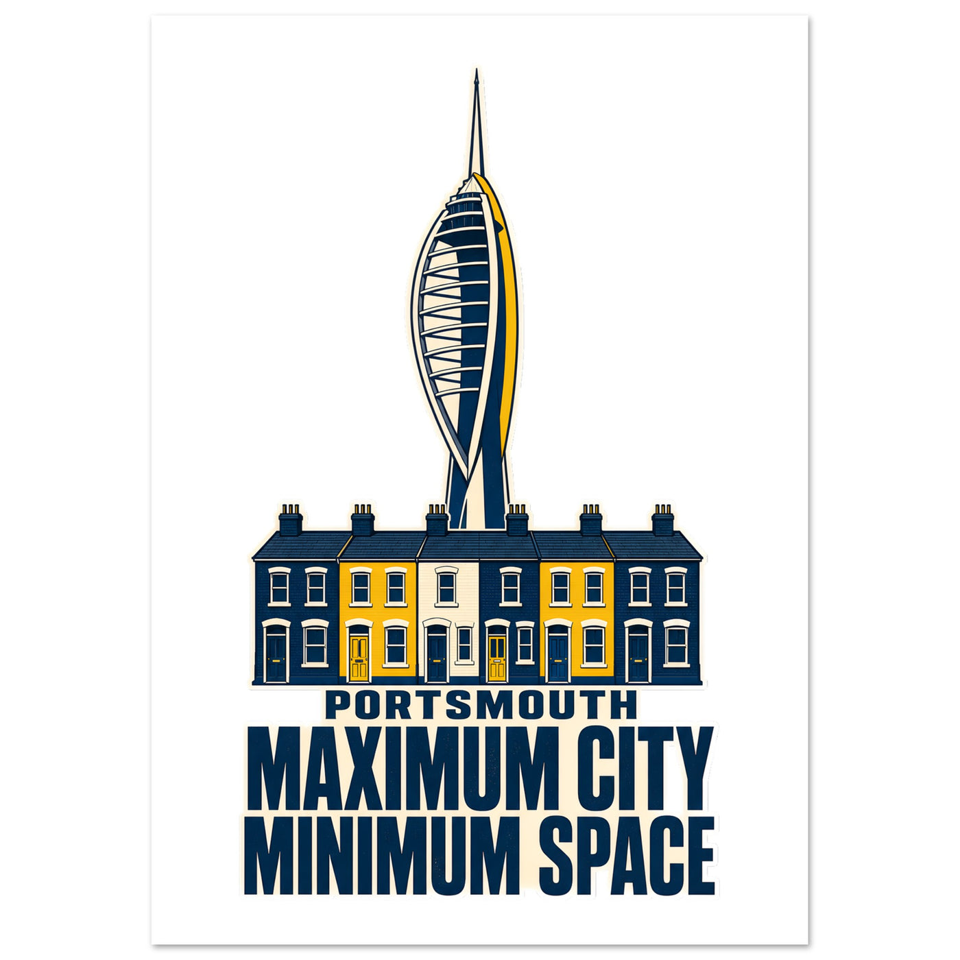 Portsmouth Maximum City Minimum Space Poster