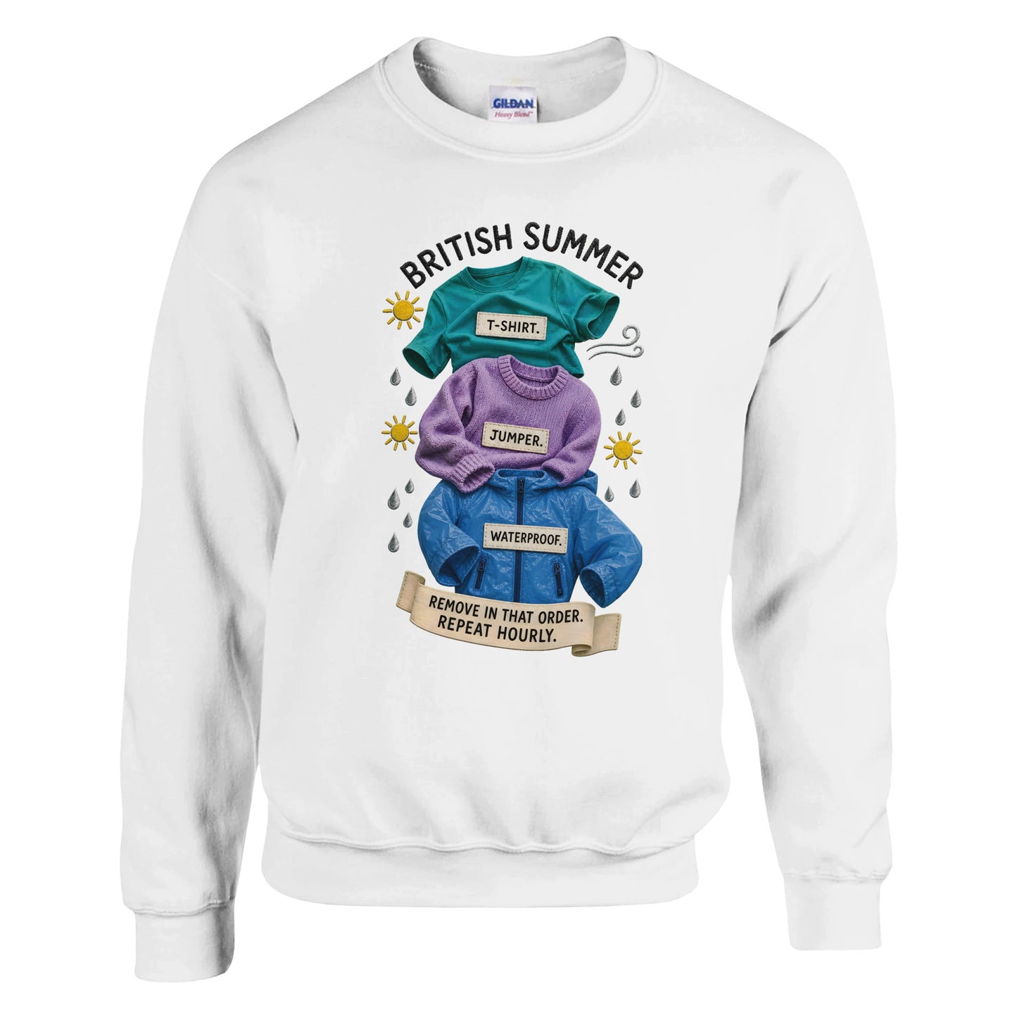 British Summer: Repeat Layers Hourly Sweatshirt — product view 1