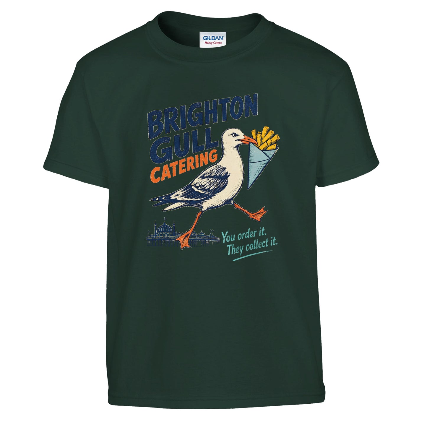 Brighton Gull Catering - You Order It, They Collect It Kids' T-shirt — product view 13