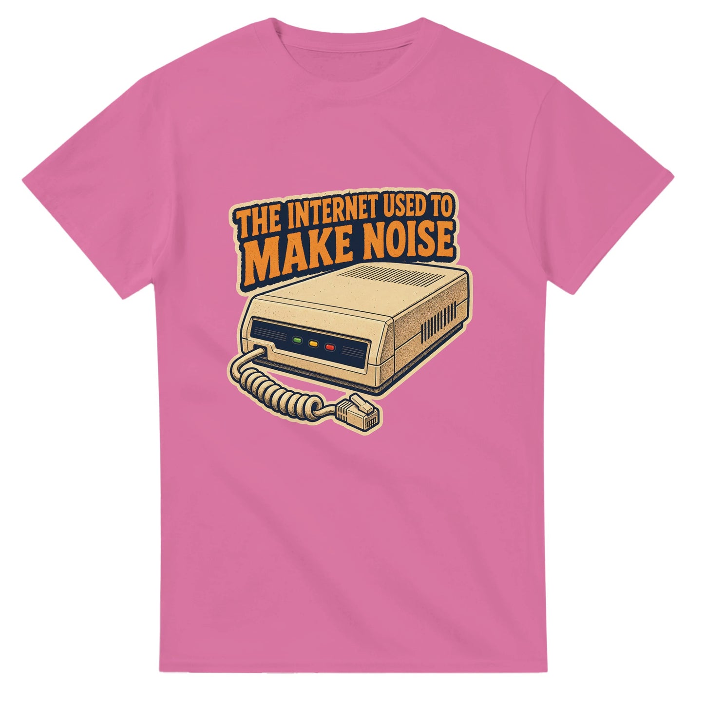 The Internet Used to Make Noise Retro Tech Graphic T-shirt — product view 4