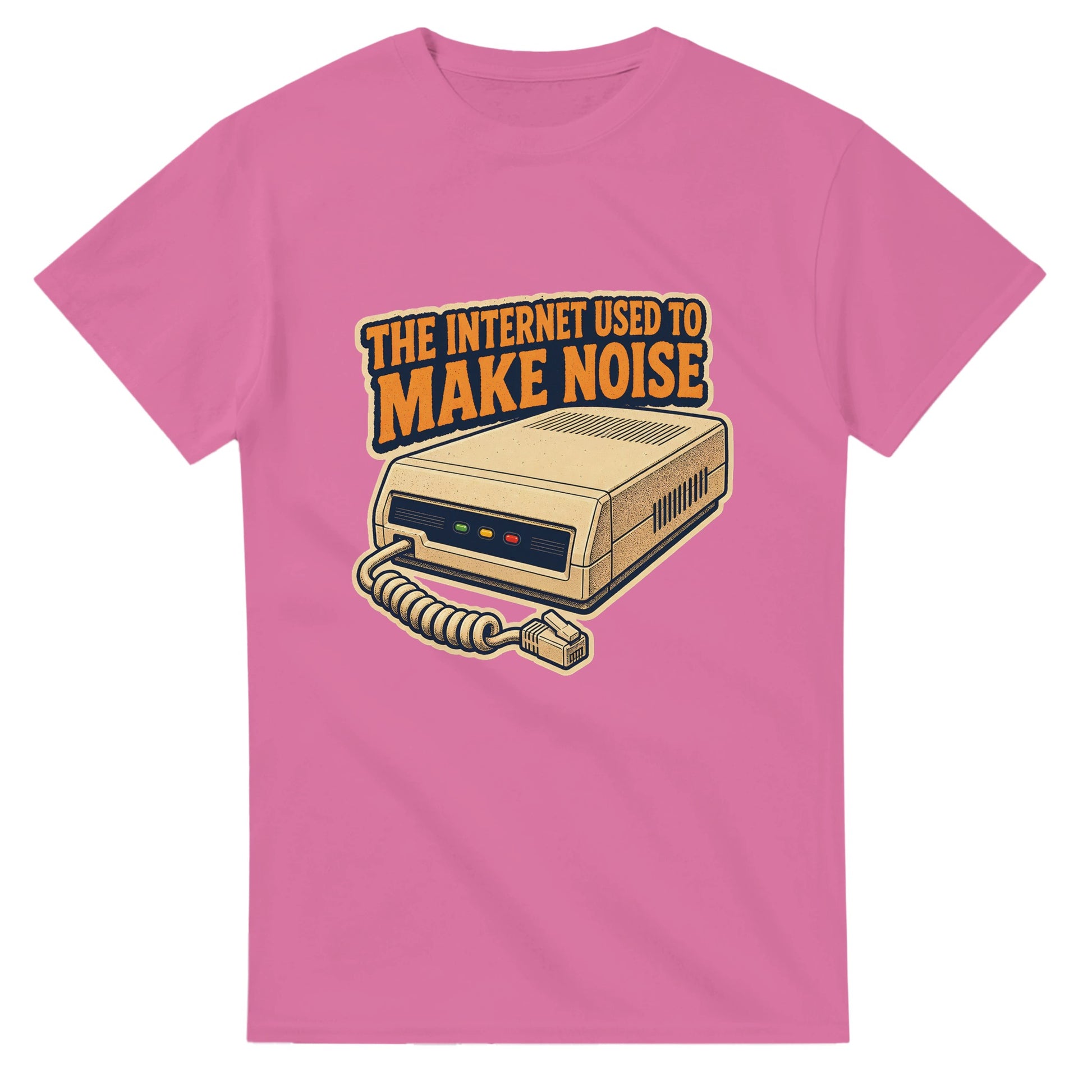 The Internet Used to Make Noise Retro Tech Graphic T-shirt — product view 4