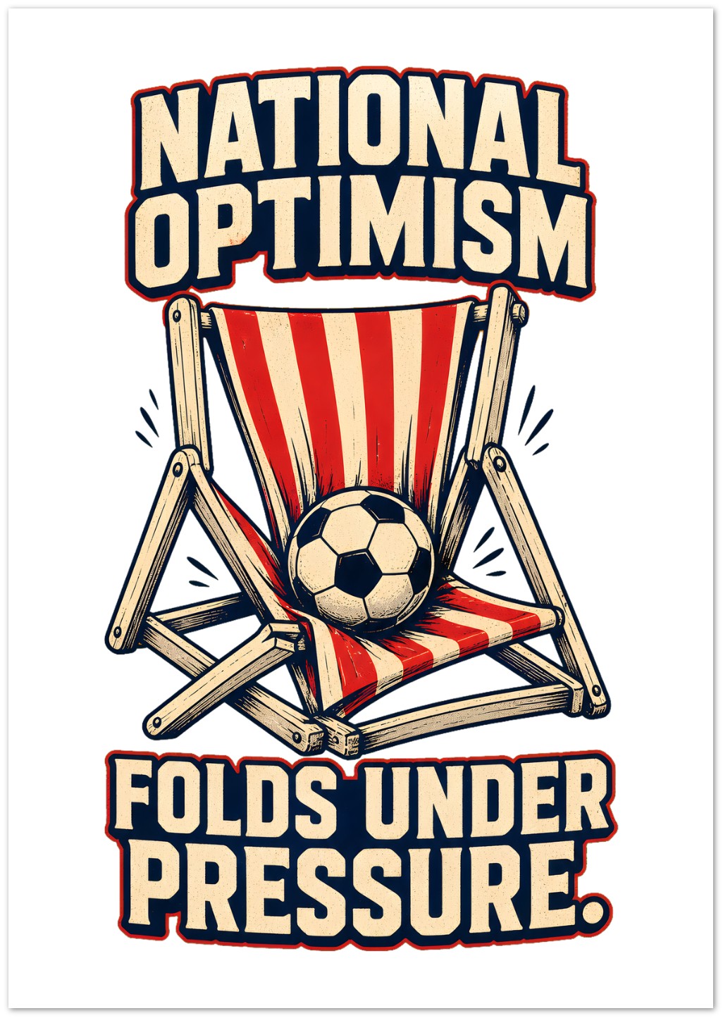 National Optimism Folds Under Pressure Football Greeting Card Pack — product view 2