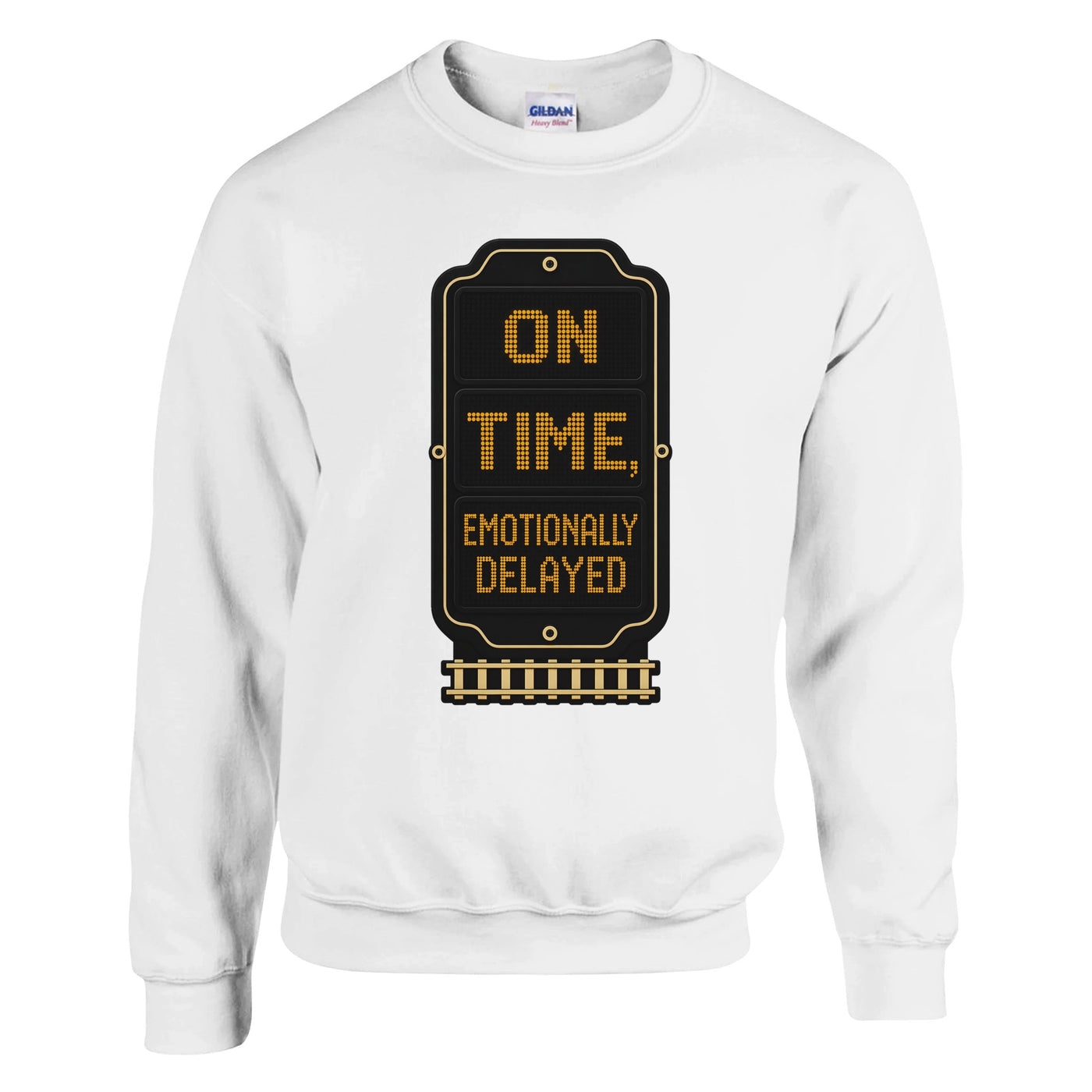 On Time, Emotionally Delayed Rail Graphic Sweatshirt