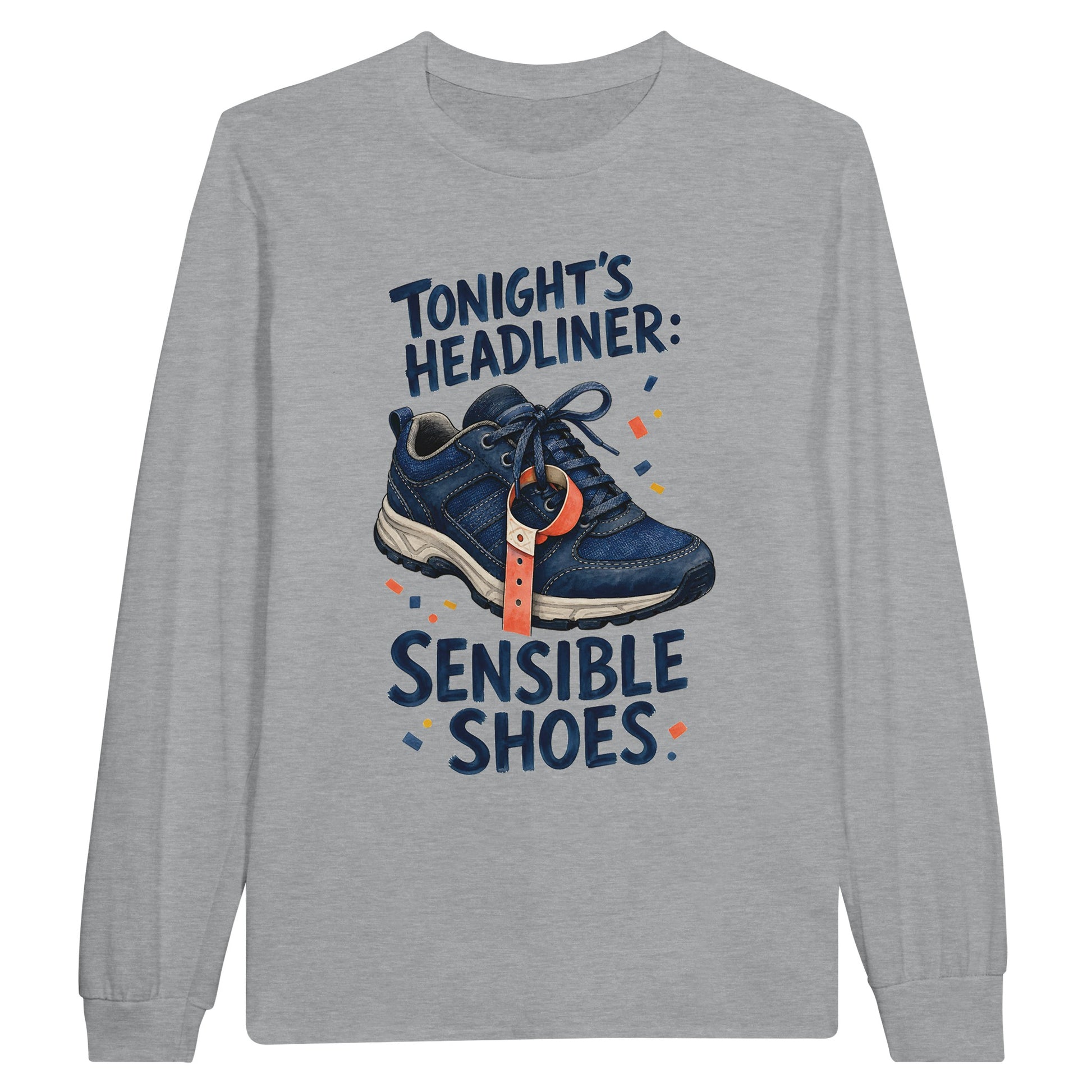 Tonight's Headliner: Sensible Shoes Concert Long-Sleeve T-shirt — product view 10