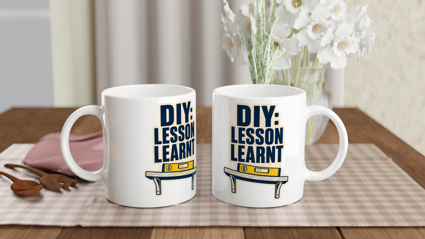 DIY: Lesson Learnt Wonky Shelf Graphic Mug — product view 4