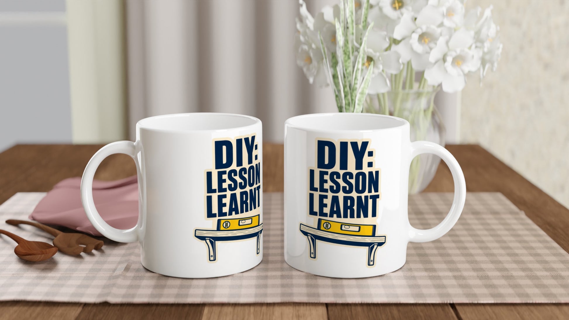 DIY: Lesson Learnt Wonky Shelf Graphic Mug — product view 4
