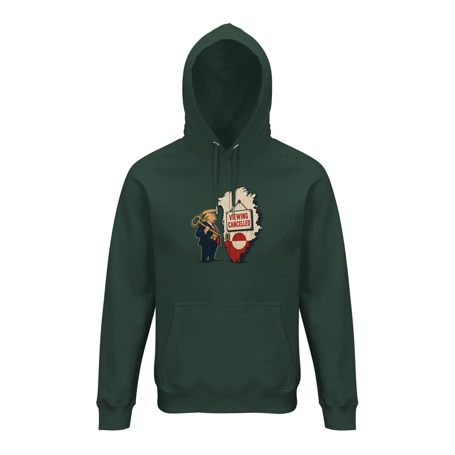 Viewing Cancelled — Greenland Political Satire Hoodie — product view 13