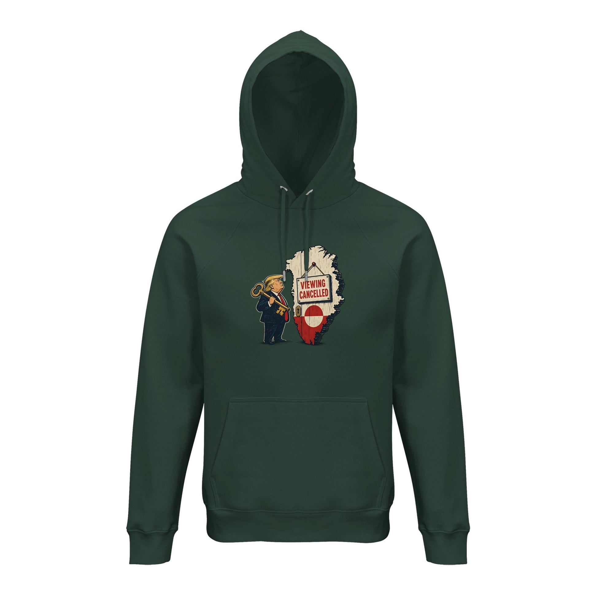 Viewing Cancelled — Greenland Political Satire Hoodie — product view 13