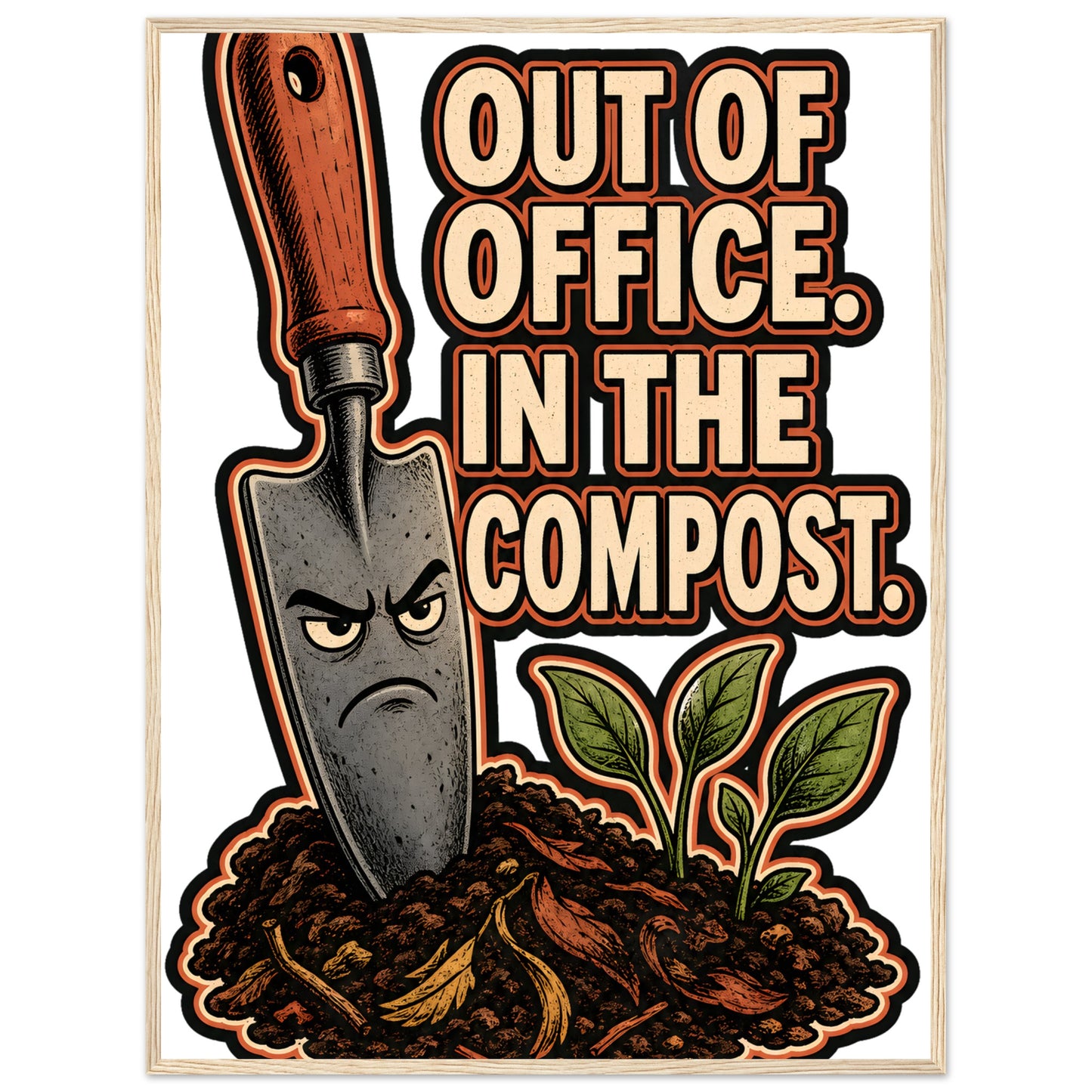 Out of Office, In the Compost Framed Wall Art — product view 5
