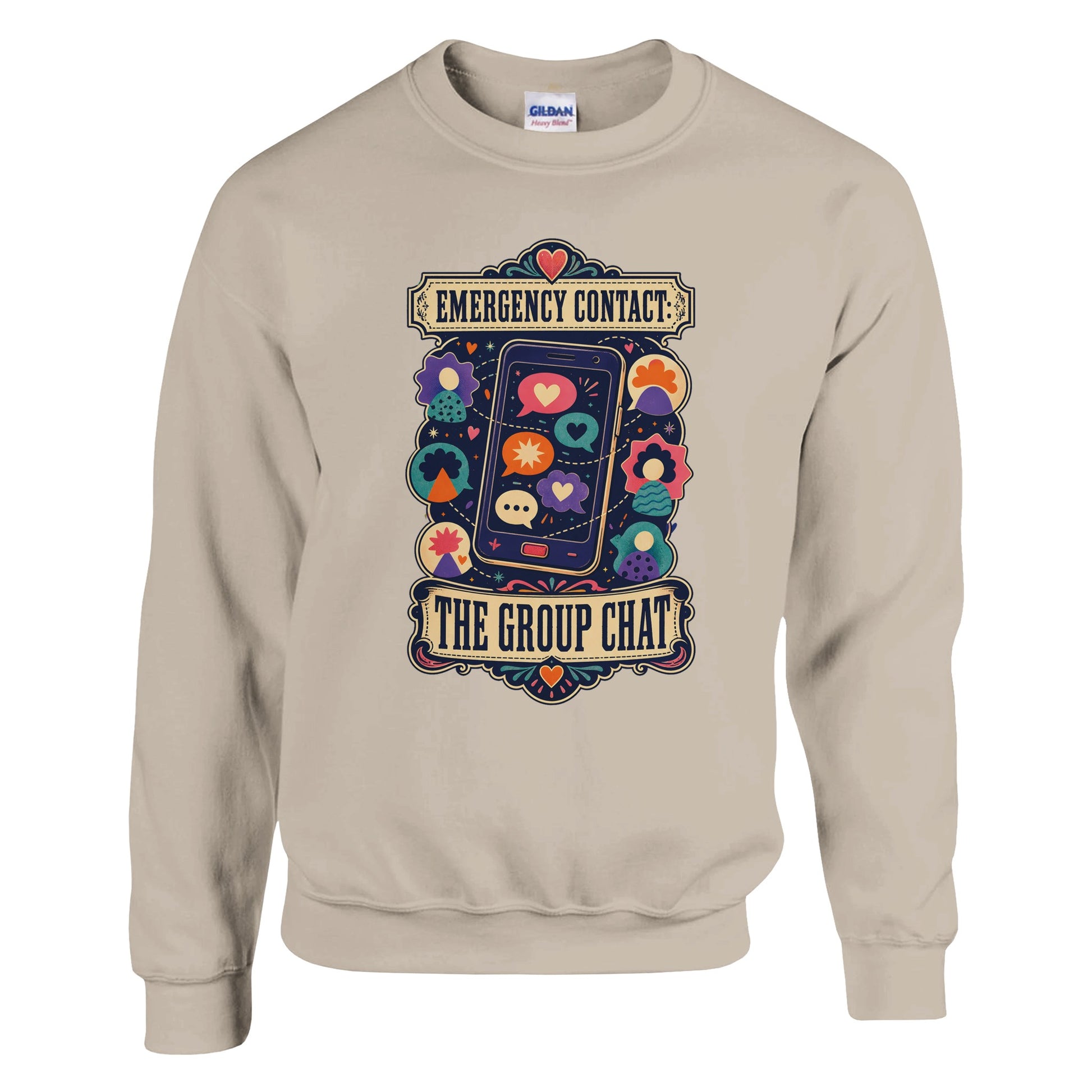 Emergency Contact — The Group Chat Sweatshirt — product view 2