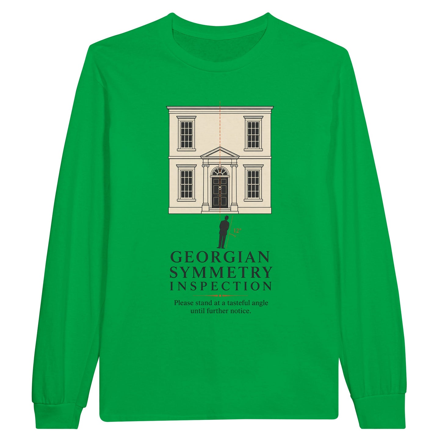 Georgian Symmetry Inspection — Bath Long-Sleeve T-shirt — product view 12