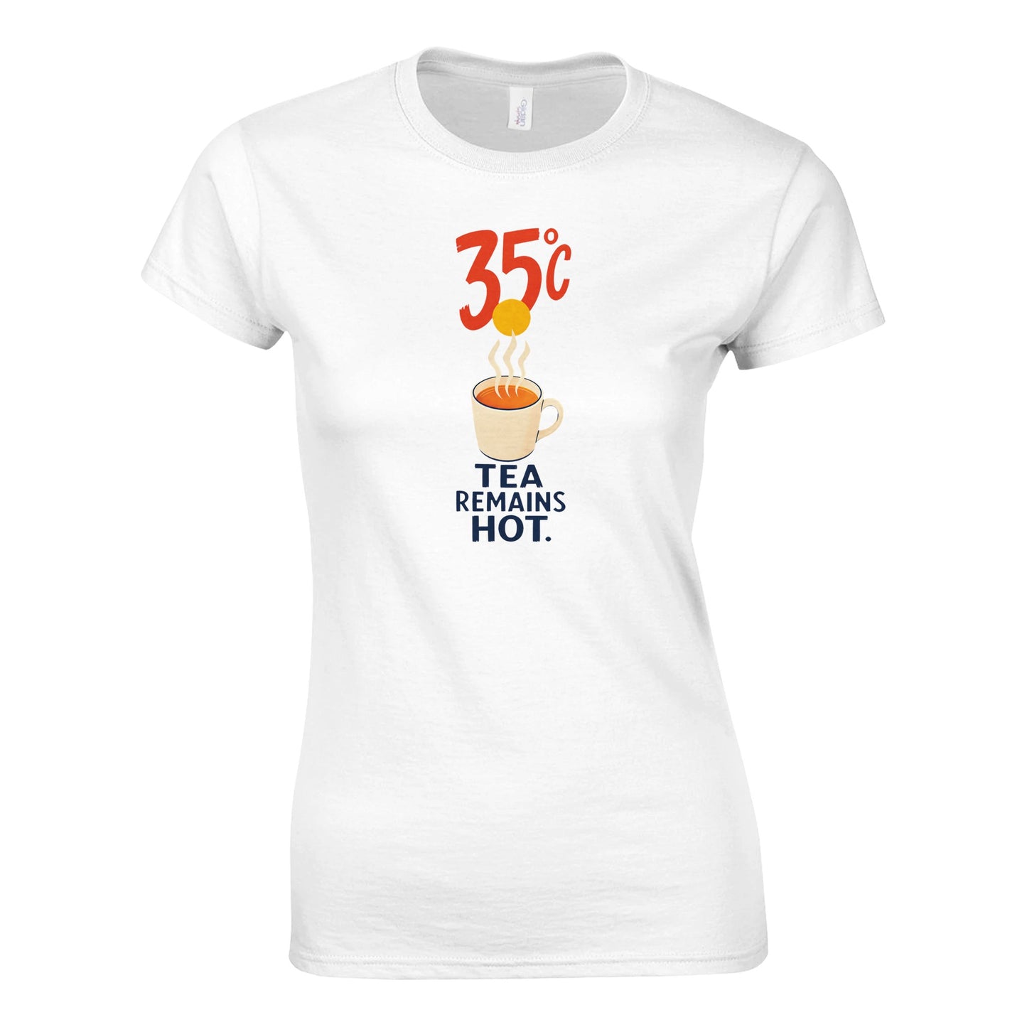 35°C — Tea Remains Hot Women's T-shirt — product view 1