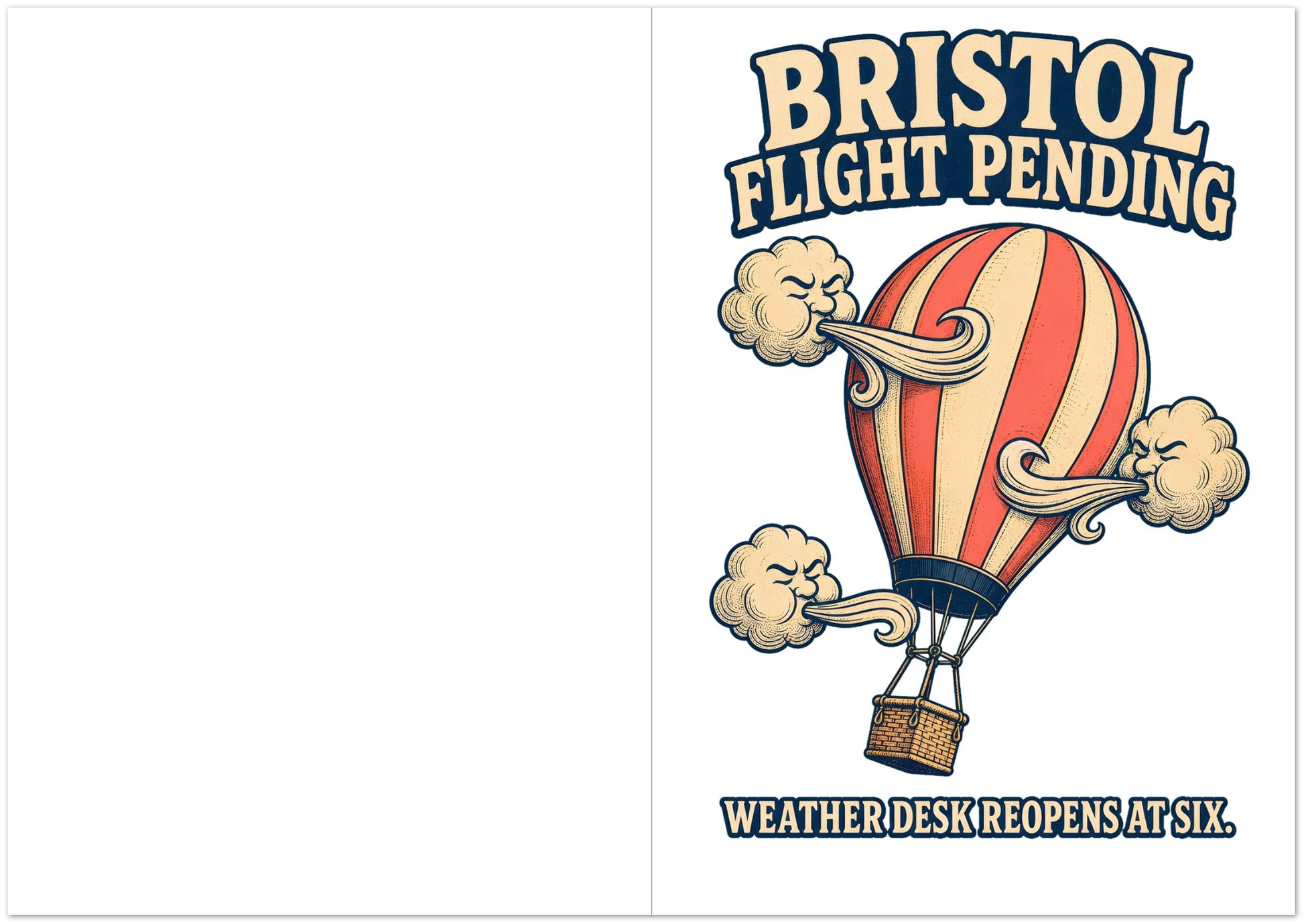 Bristol Flight Pending – Weather Desk Greeting Card Pack — product view 5