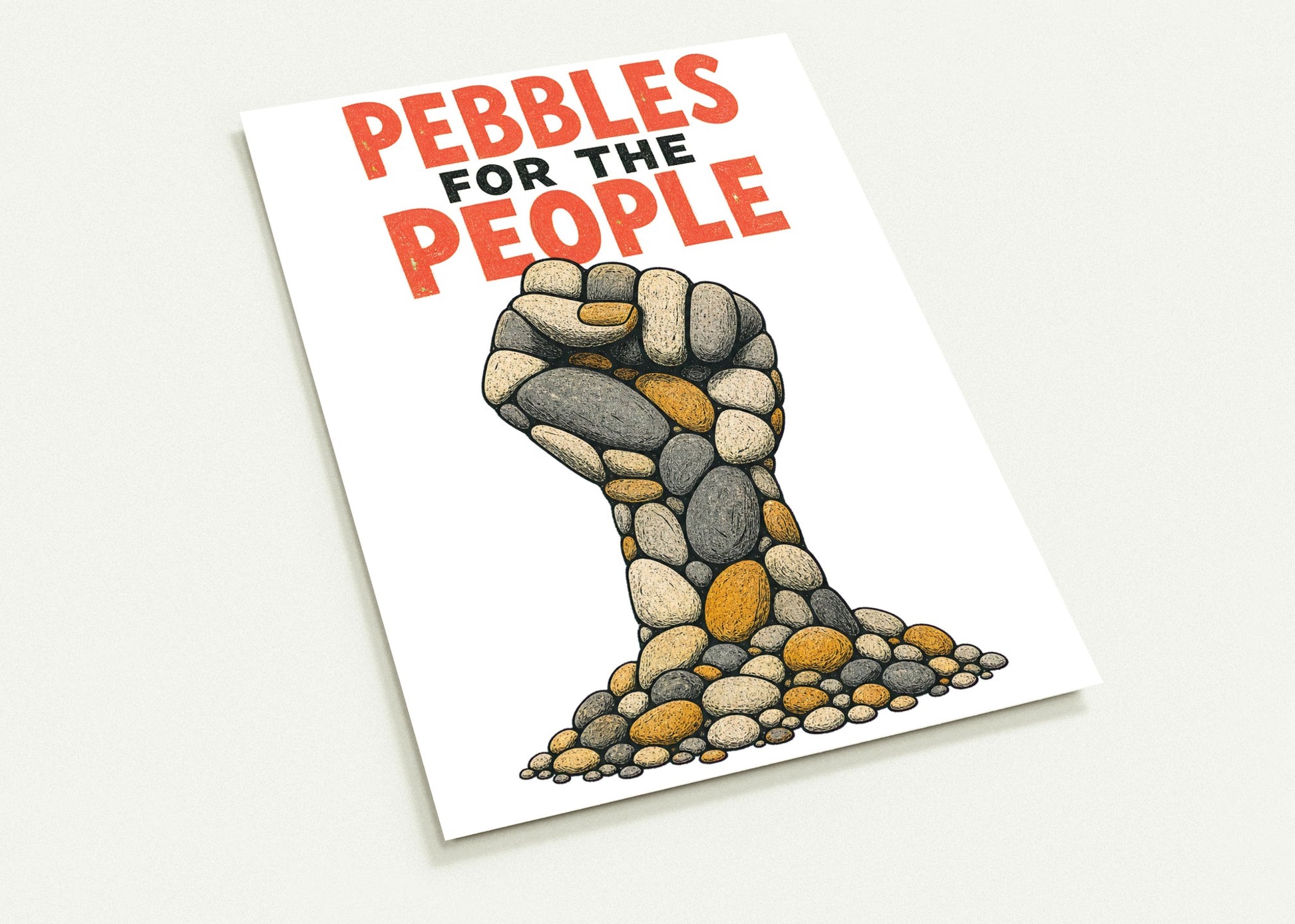 Pebbles for the People Graphic Postcard Pack — product view 1