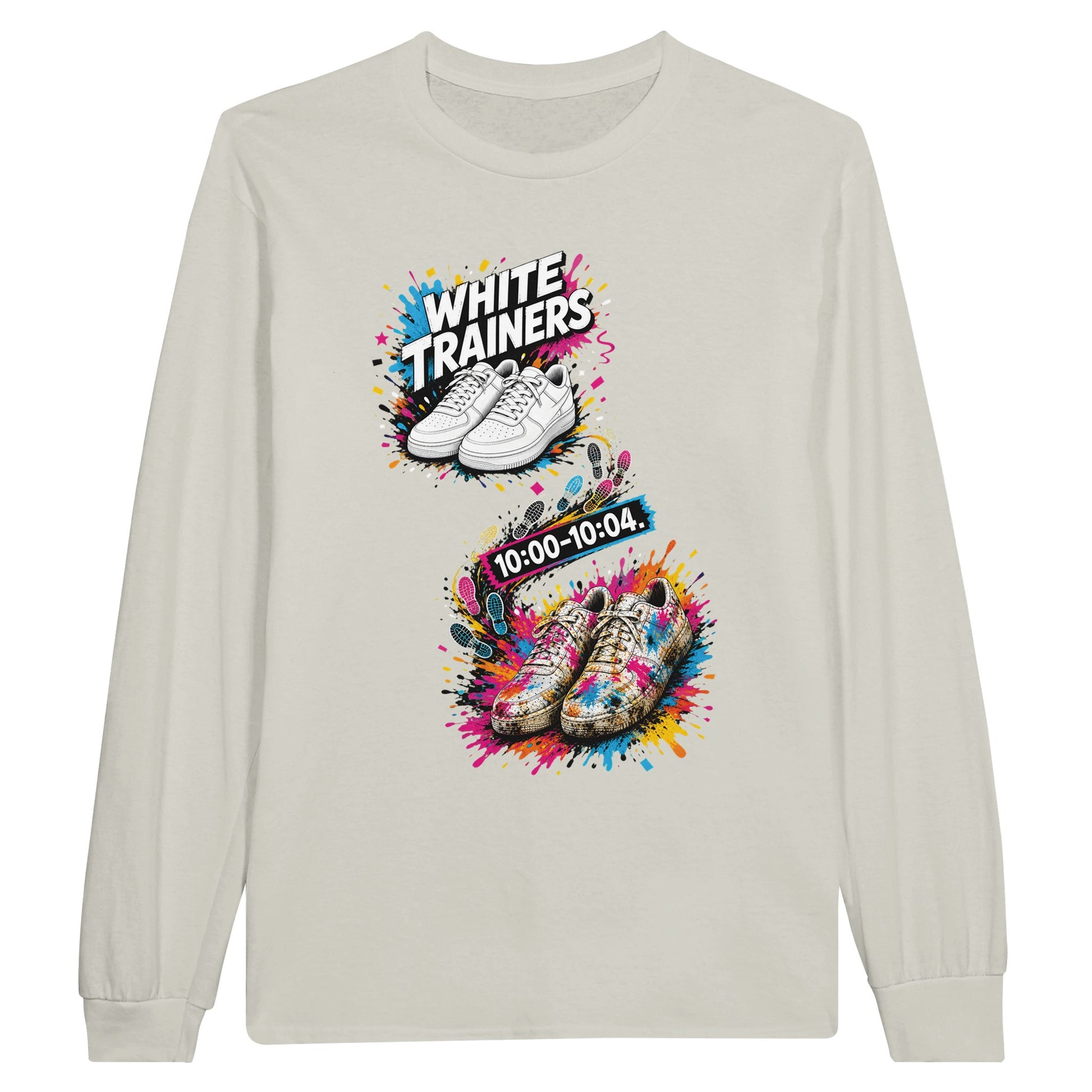 White Trainers: 10:00–10:04 Long-Sleeve T-shirt — product view 14