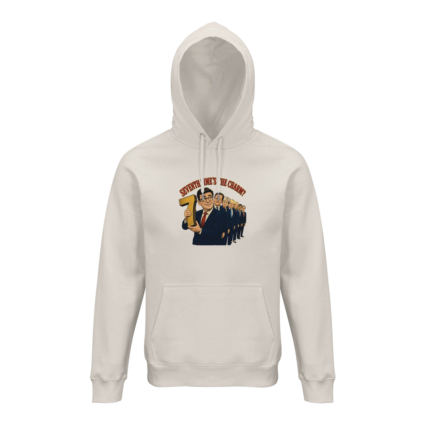 Seventh Time’s the Charm? UK Prime Minister Caricature Hoodie
