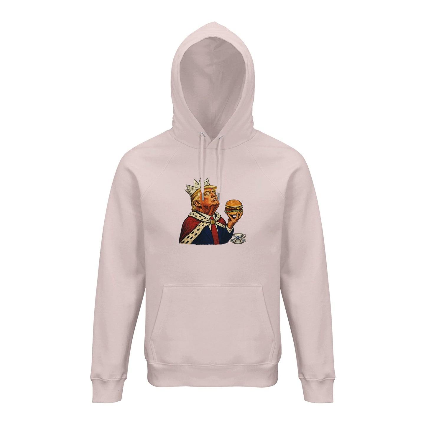 The Very Temporary Monarch — Trump Satire Hoodie — product view 8