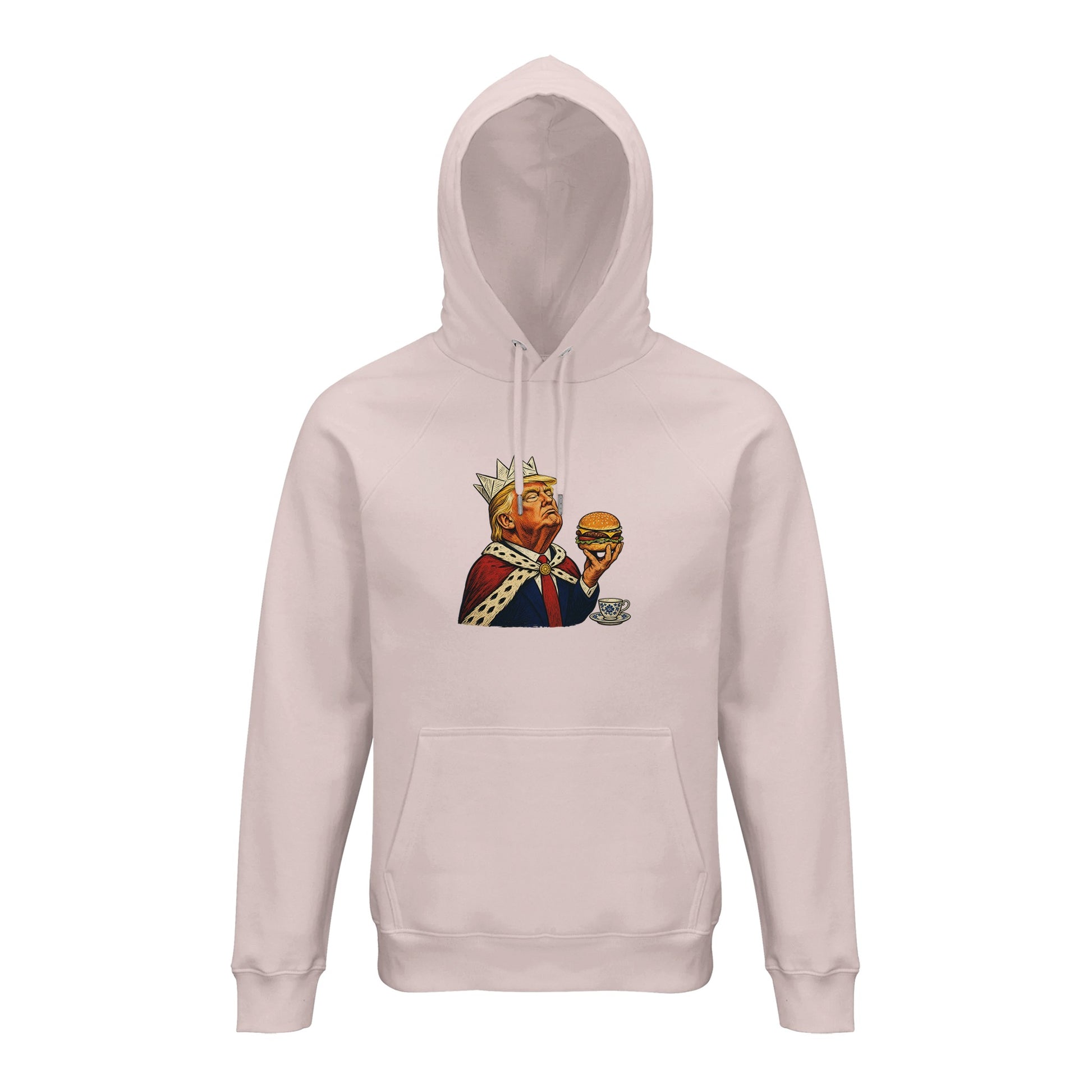 The Very Temporary Monarch — Trump Satire Hoodie — product view 8